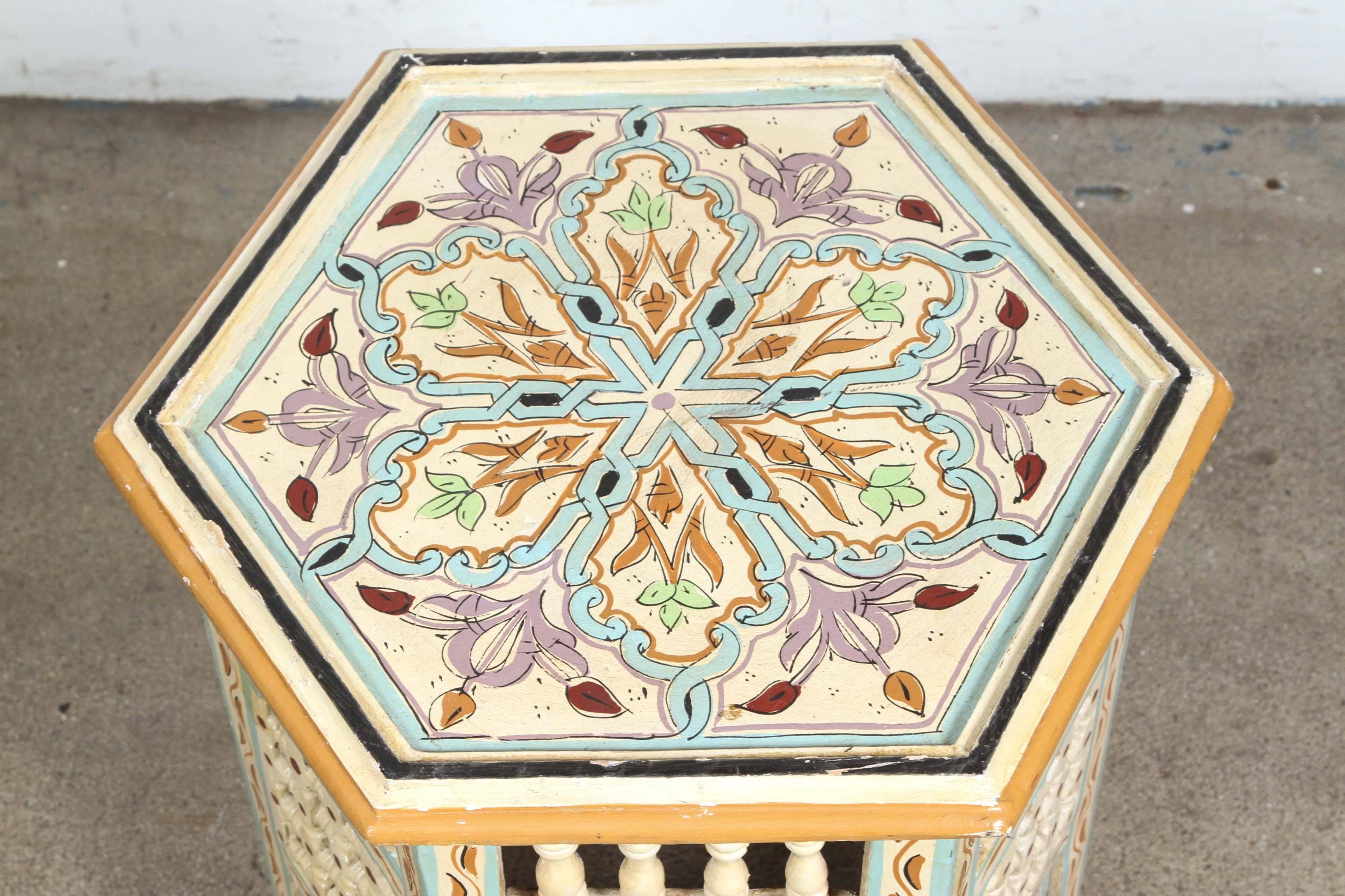 moroccan drum side table