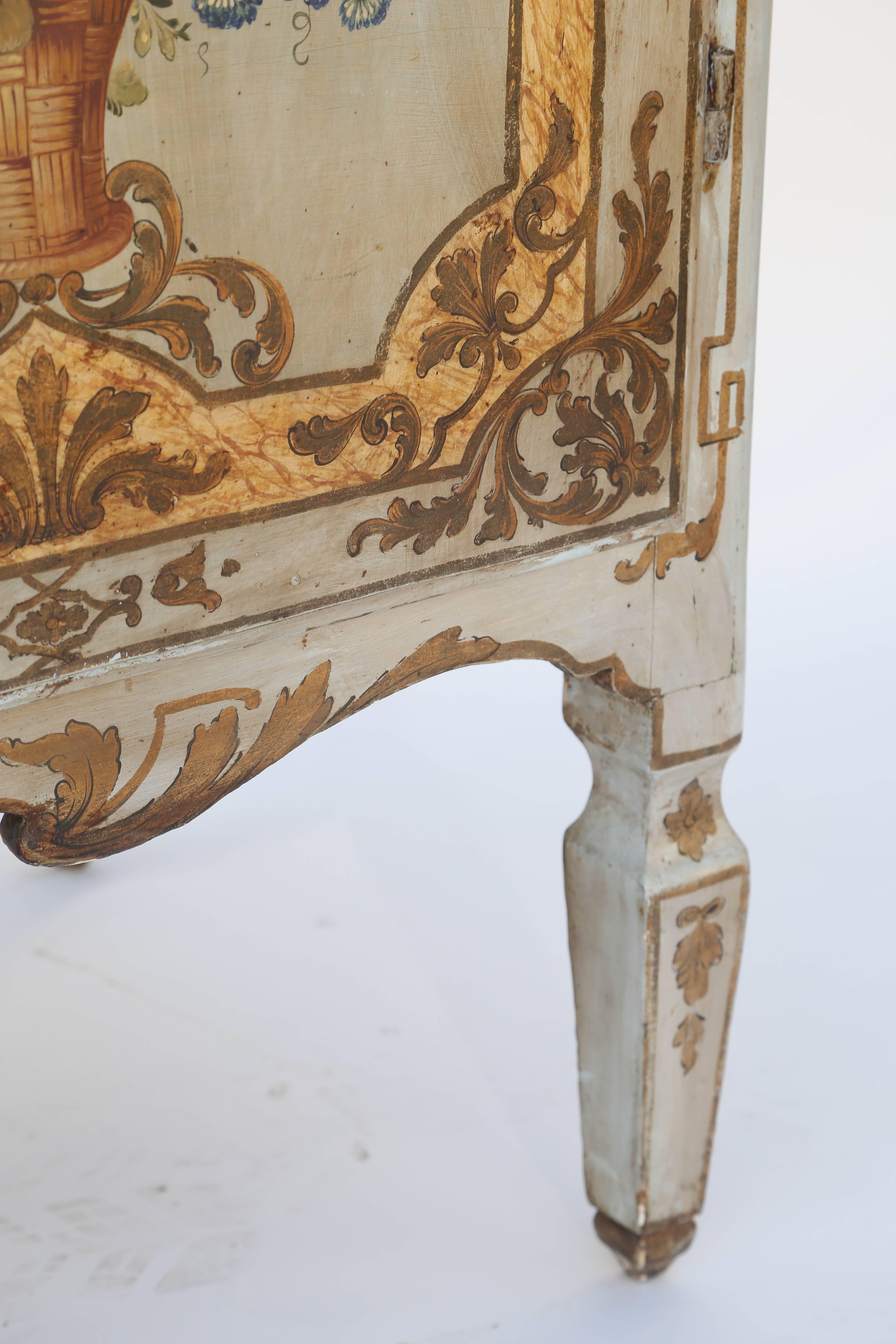 Hand-Painted 18th Century Venetian Buffet In Good Condition In West Palm Beach, FL