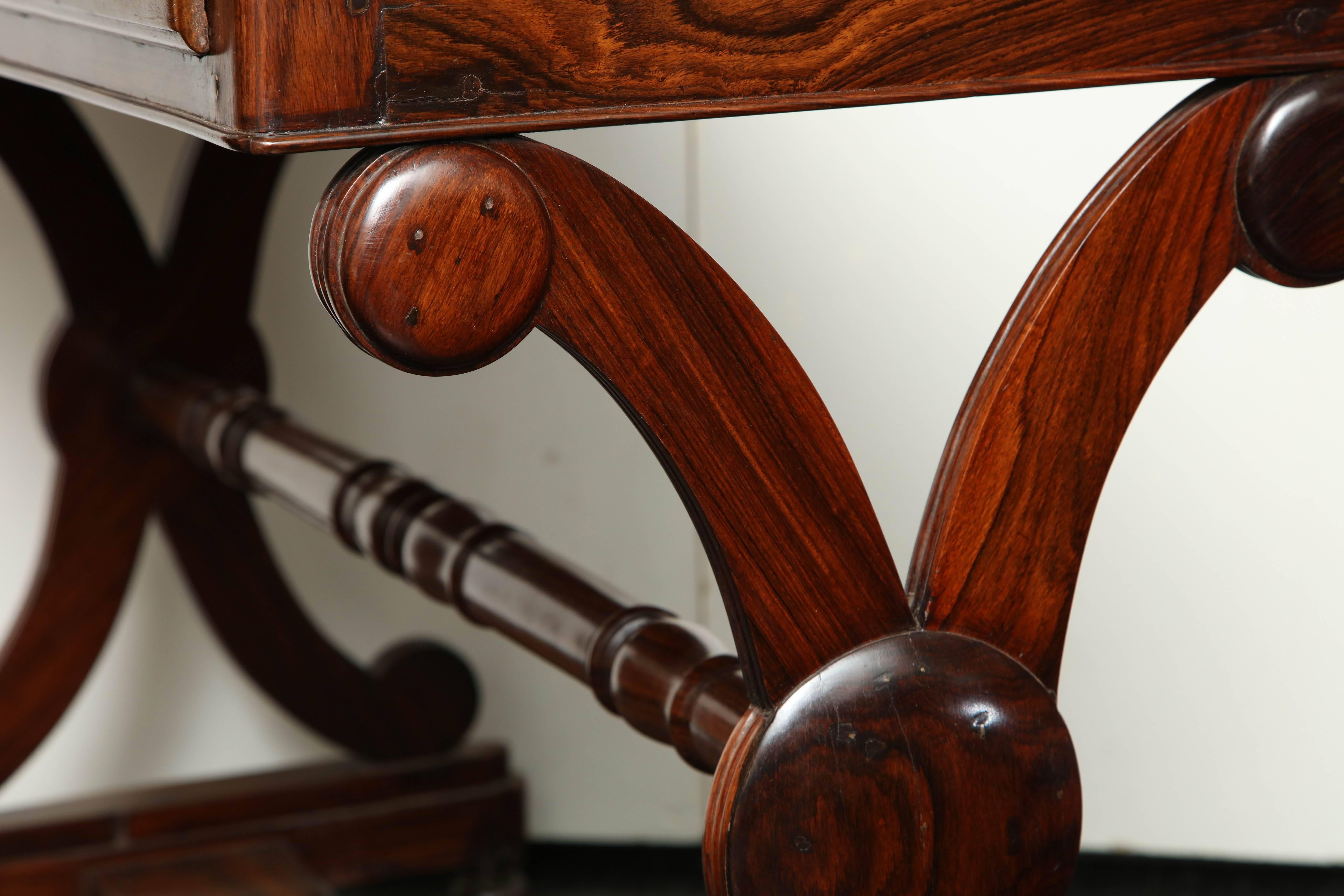 Mid-19th Century 19th Century, Rosewood Anglo-Indian Sofa Table