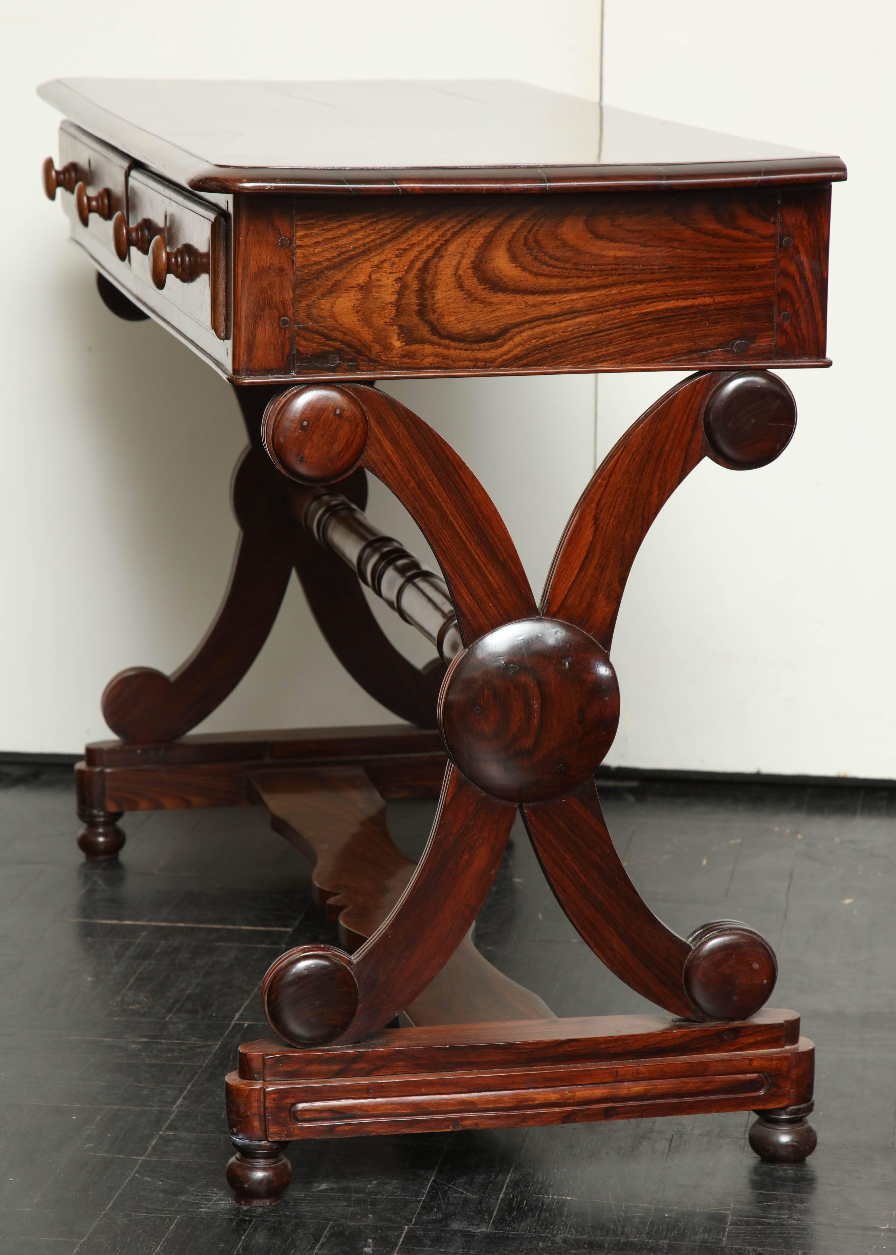 19th Century, Rosewood Anglo-Indian Sofa Table 1