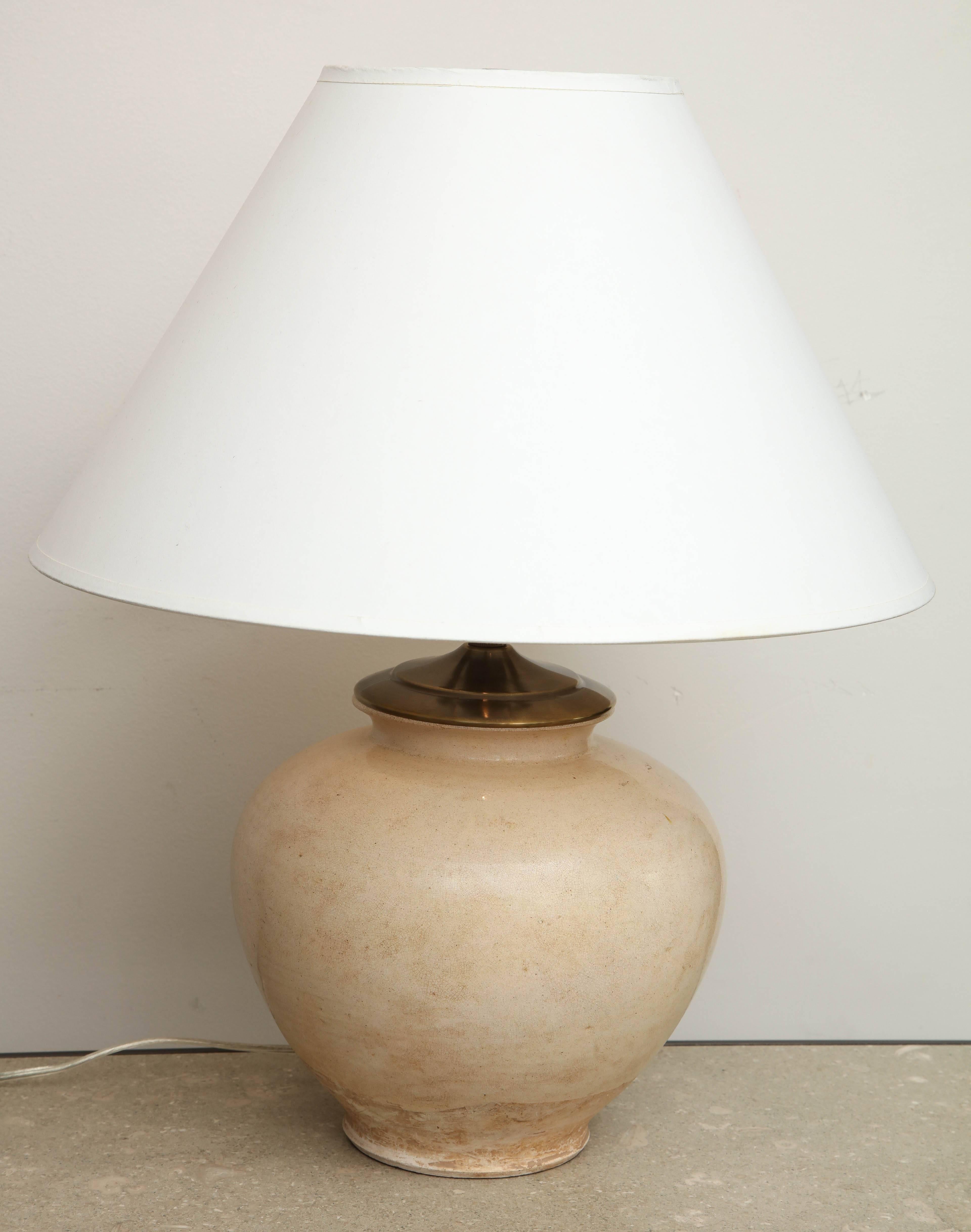 Terrakotta-Gefäßlampe aus dem späten 19. im Angebot 2