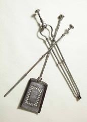 Fine Set of Georgian Steel Fire Tools