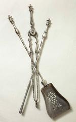 Very Fine Set of Steel Fire Tools