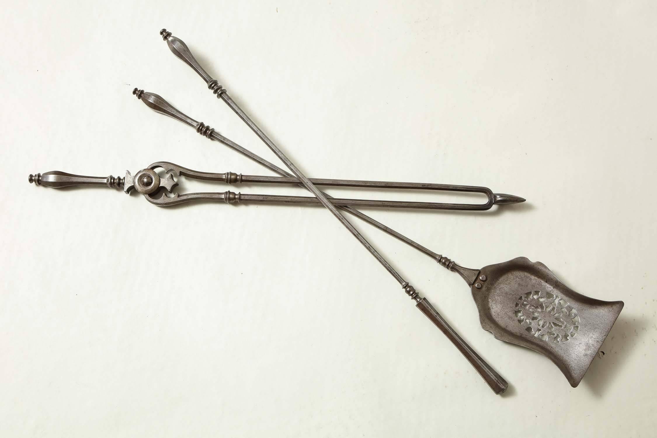 Acciaio Elegante set di strumenti da fuoco in acciaio in vendita