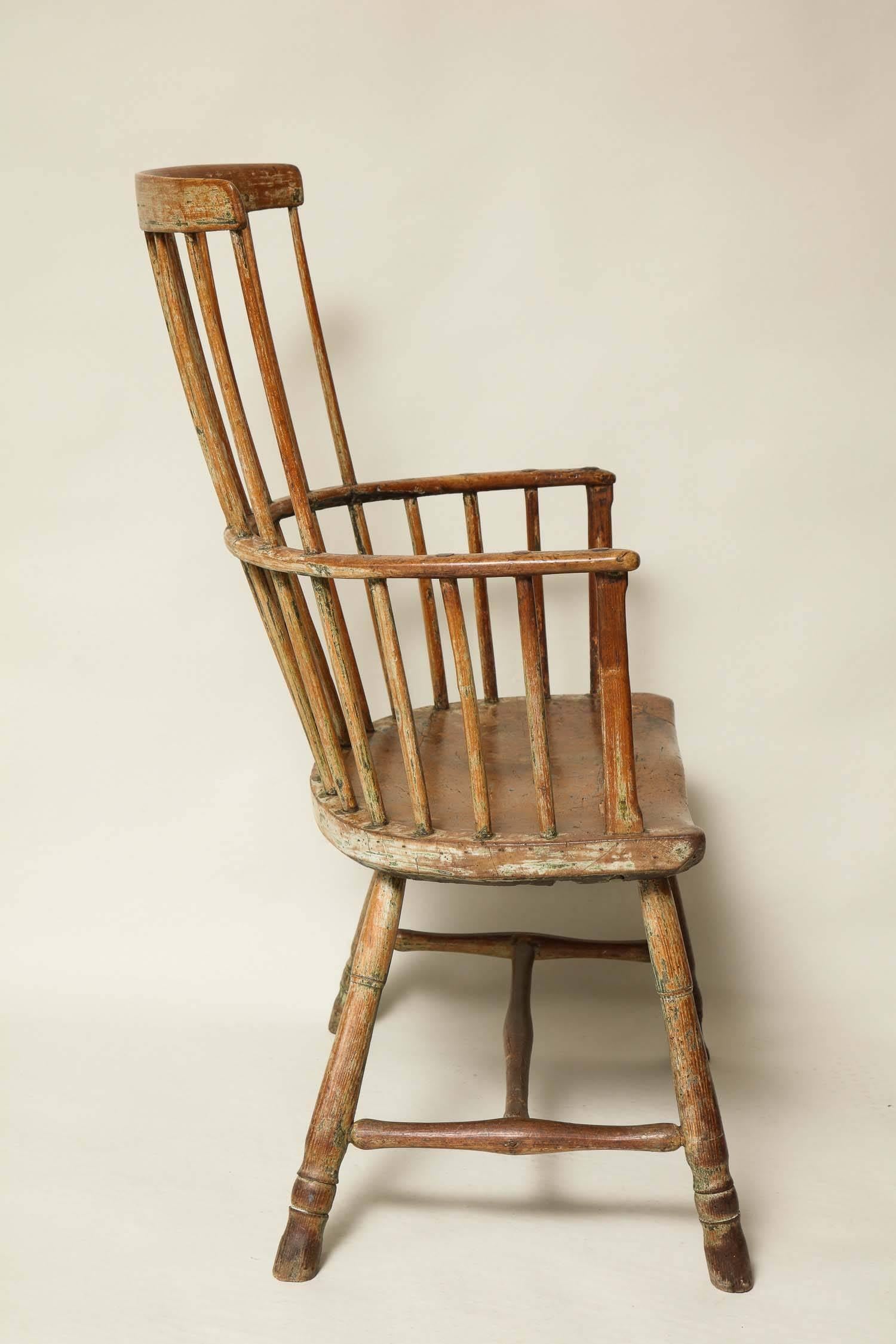 18th Century English Comb Back Windsor Armchair In Good Condition In Greenwich, CT