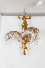 A French Gilt Bronze Palm-Frond Chandelier