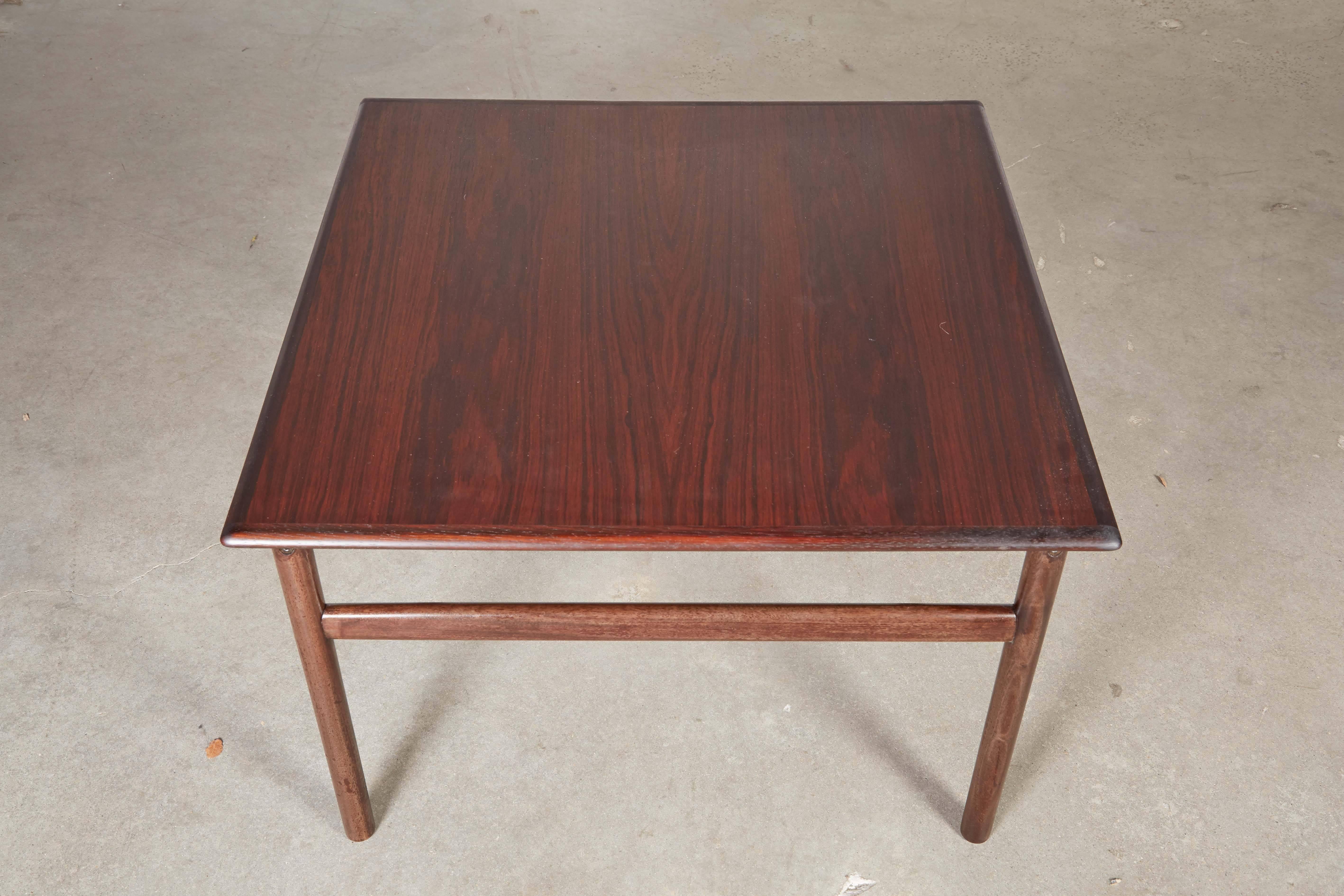 Danish Rosewood Square Side Table