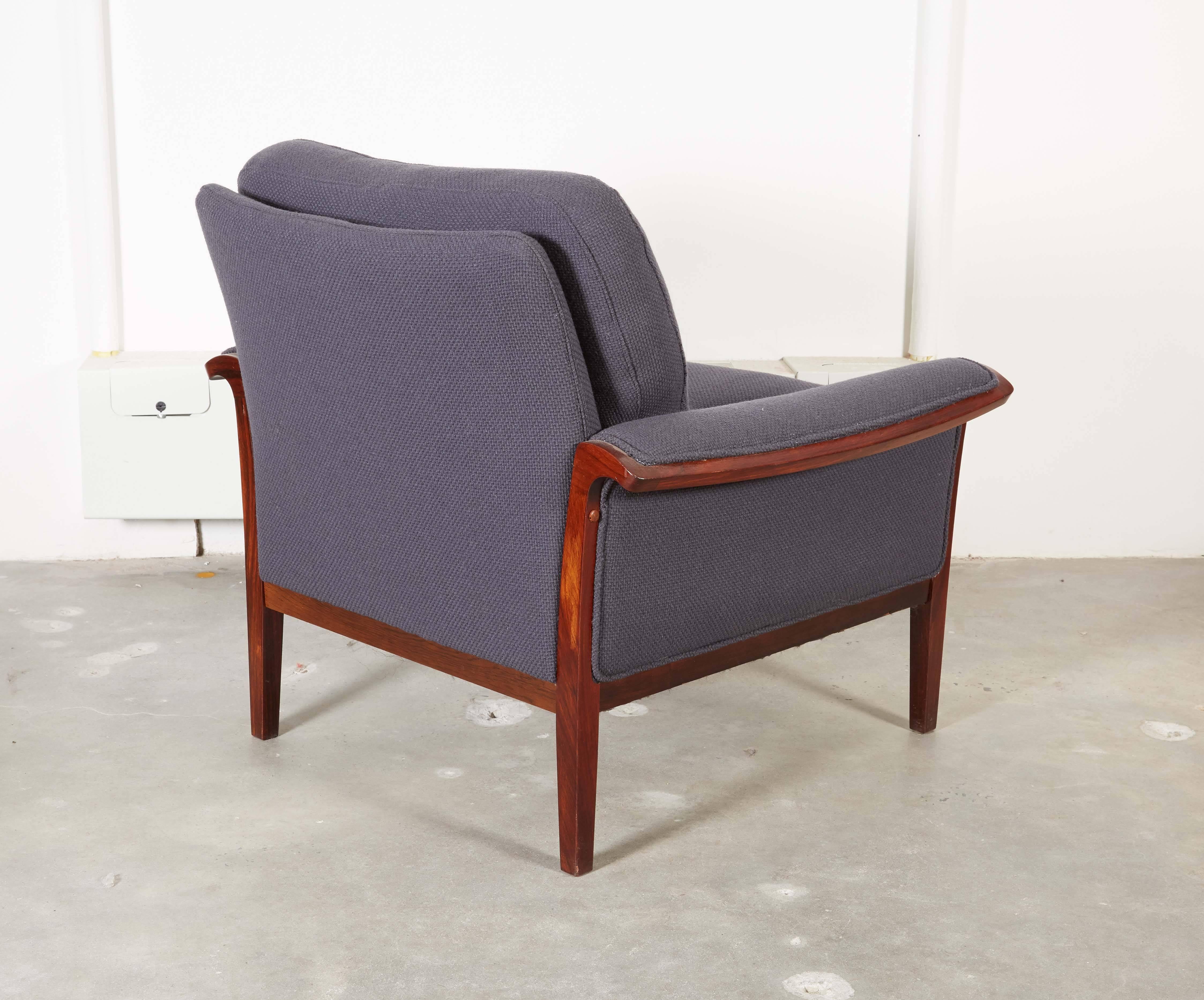 Wool Mid Century Club Chairs by Torbjorn Afdal