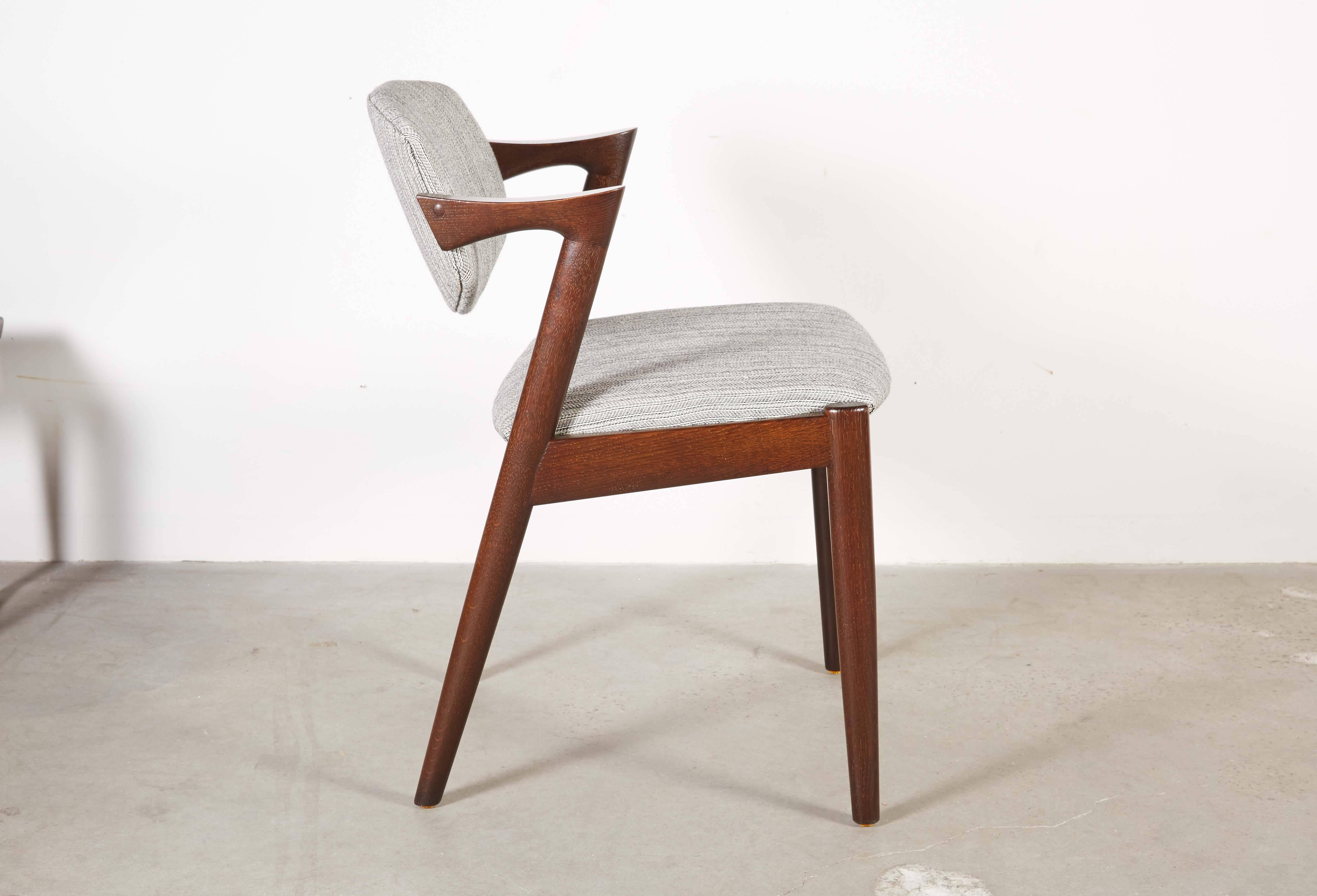 Stained Danish Kai Kristiansen 42 Dining Chair, Pair