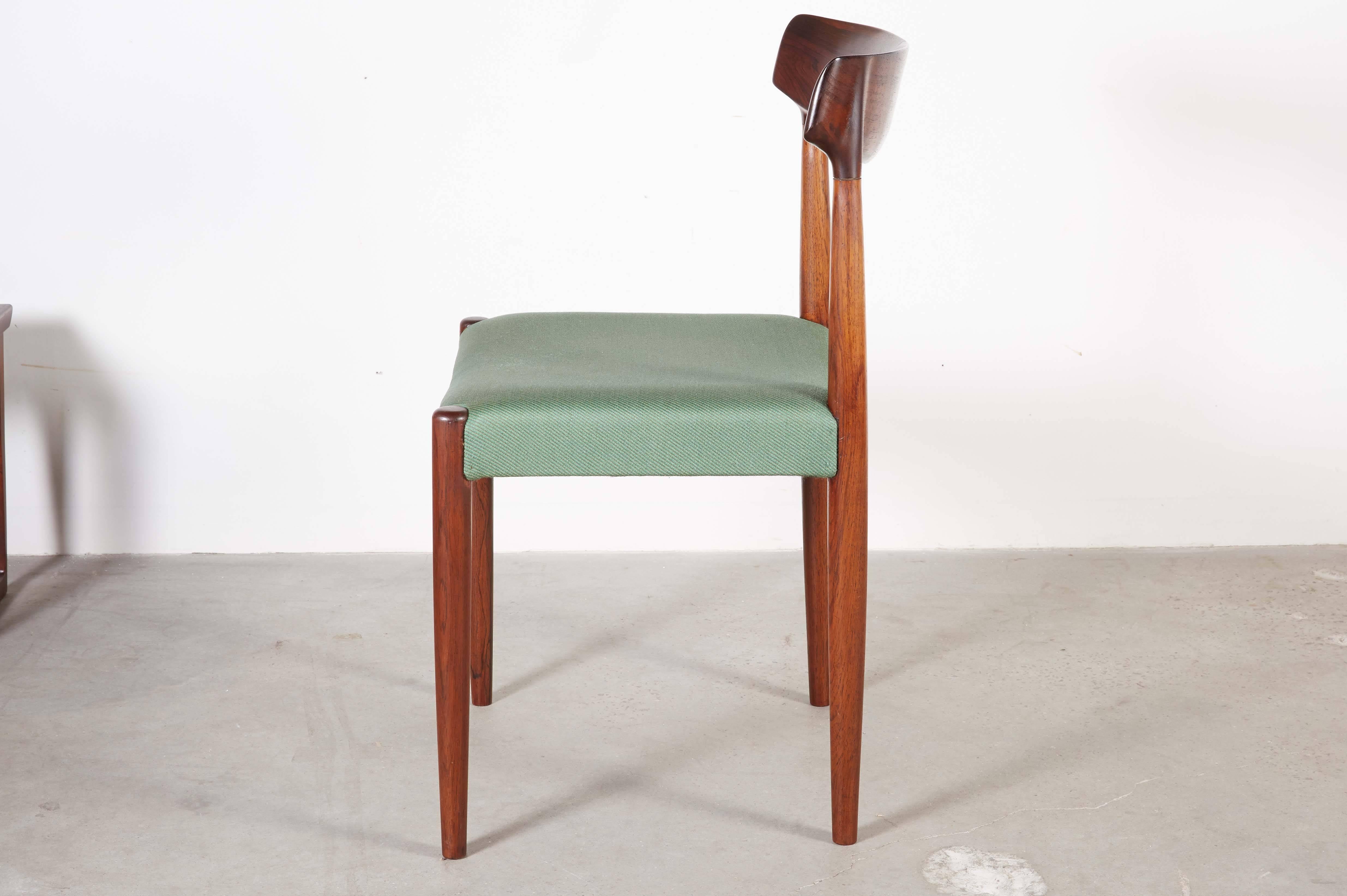 Danish Dining Chairs by Knud Faerch, set of 6 In Excellent Condition In New York, NY