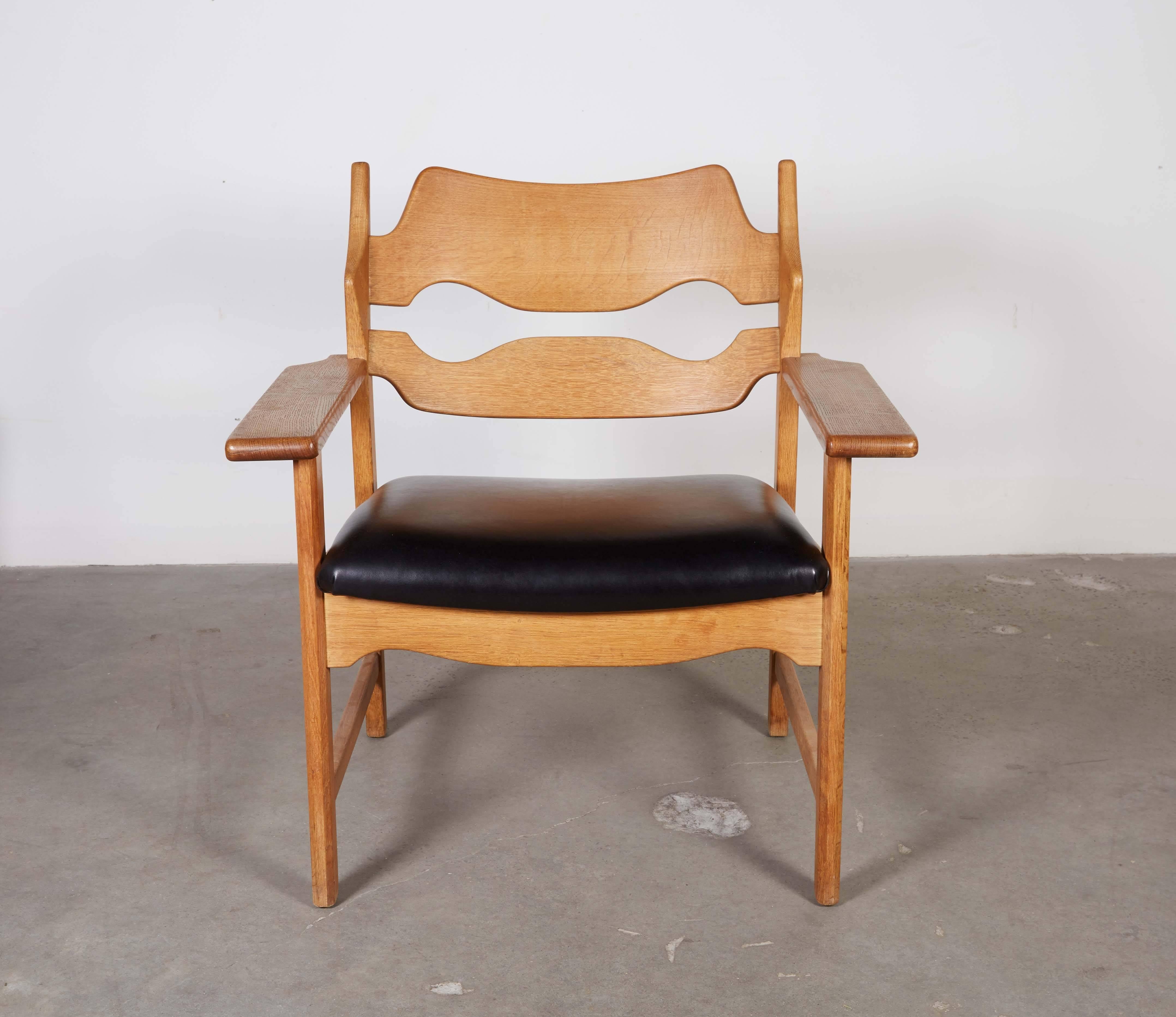 Danish Armchairs by Henning Kjaernulf in Oak In Excellent Condition For Sale In New York, NY