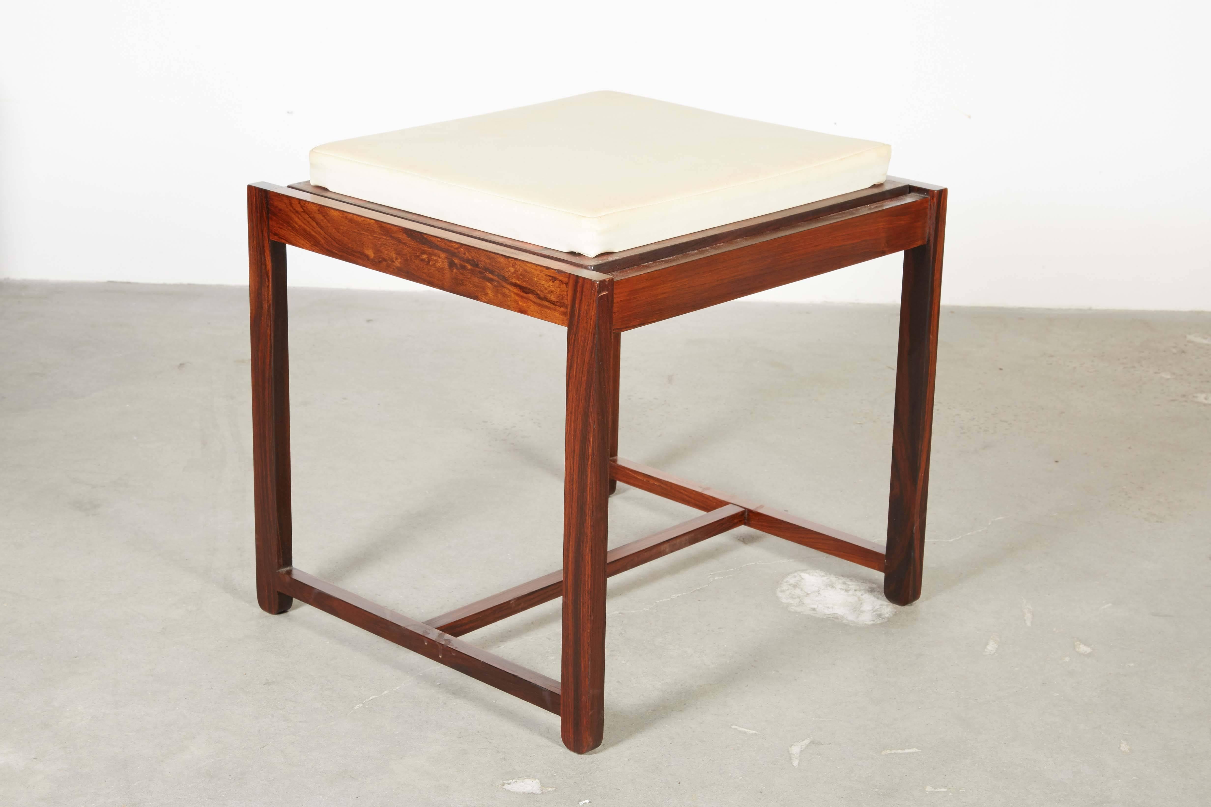 Rosewood 1960s Reversible Ottoman / End Table

This mid century side table is in excellent condition. The multi-use of this piece is what makes it. When you come home flip the side table and put your feet up. Ready for pick up, delivery, or shipping