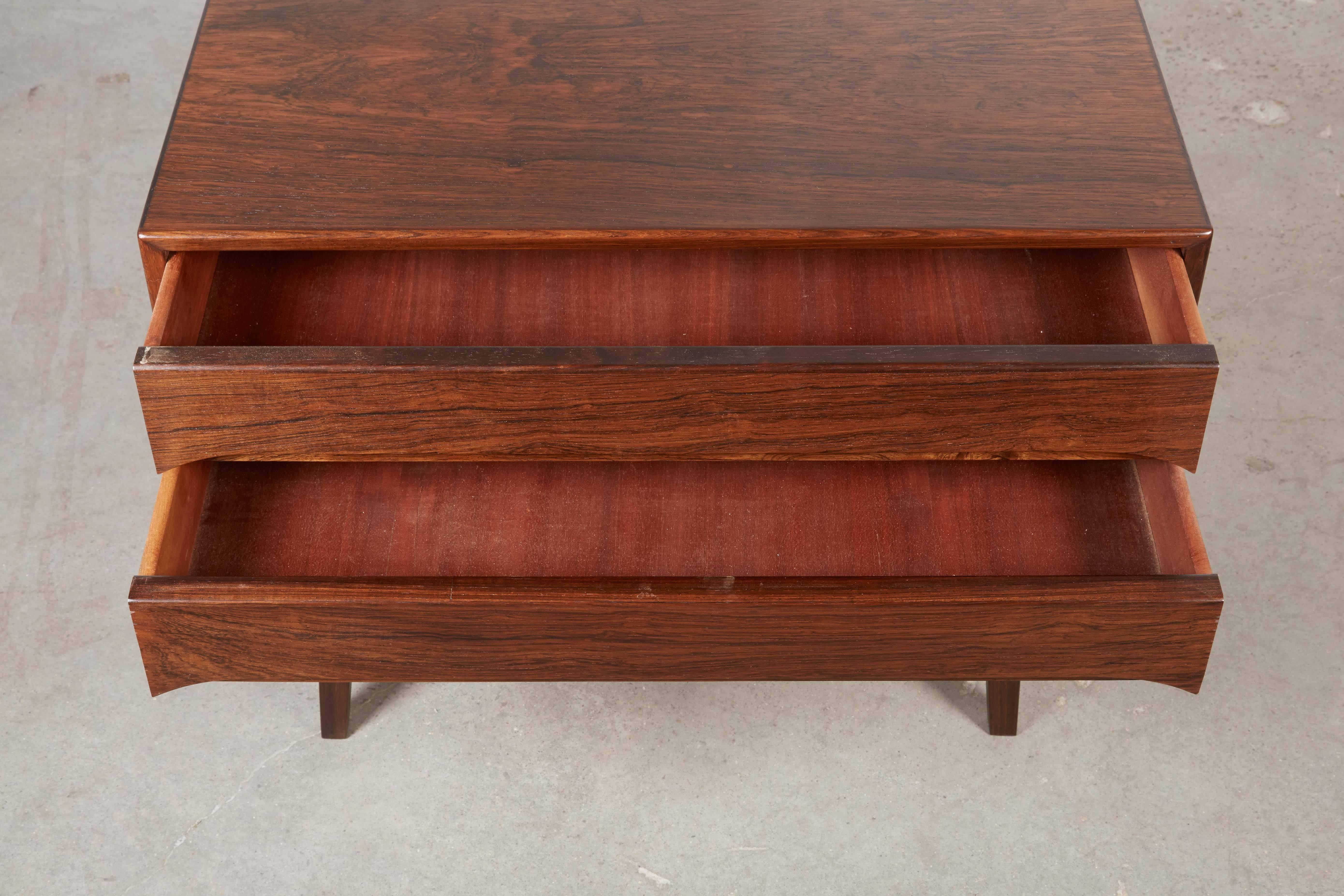 Danish Mid Century Rosewood Night Stand For Sale