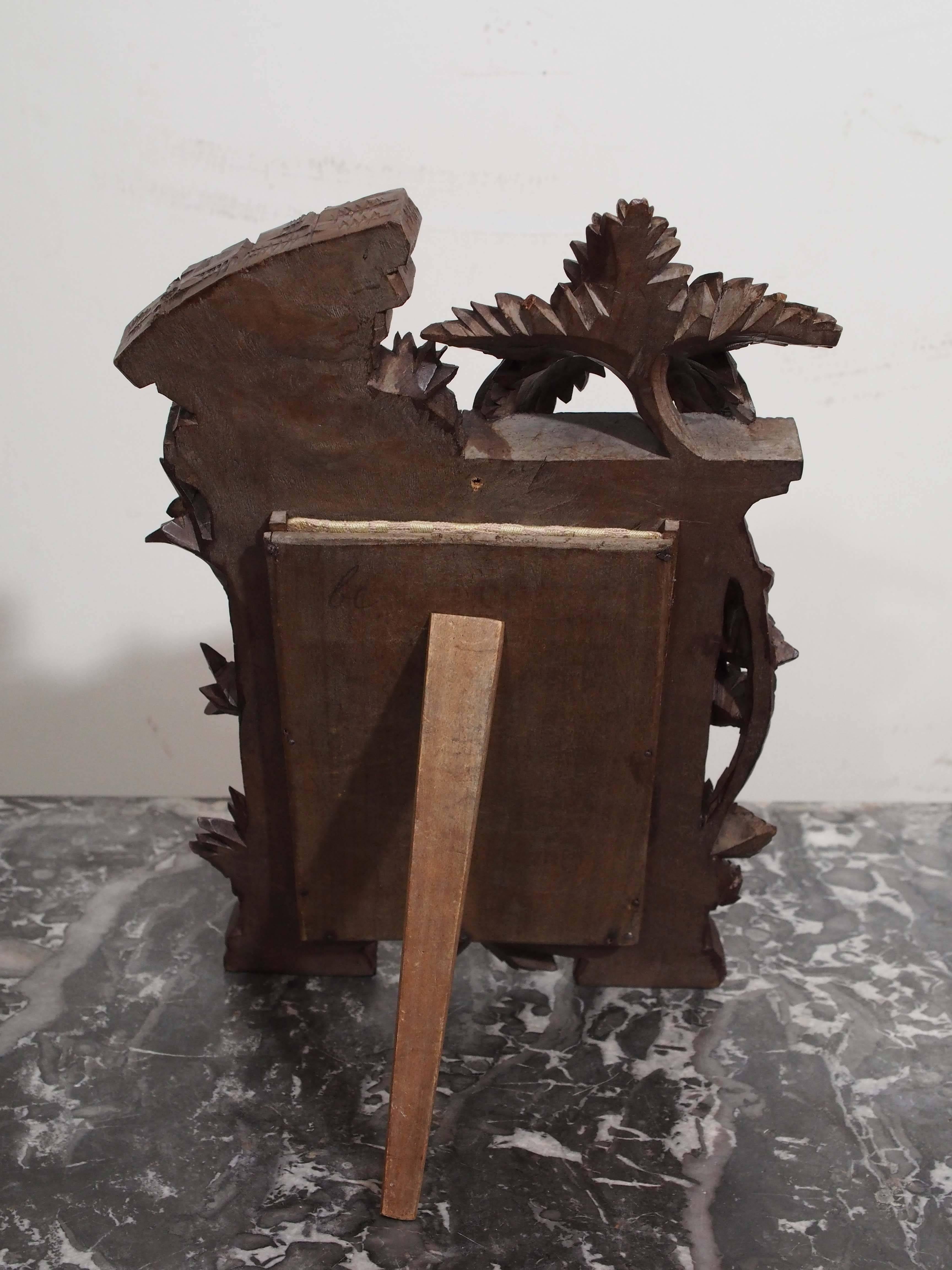 19th Century Black Forest Carved Wood Frame 1