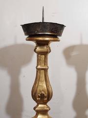 Italian Giltwood Louis XV Style Altar Candlesticks