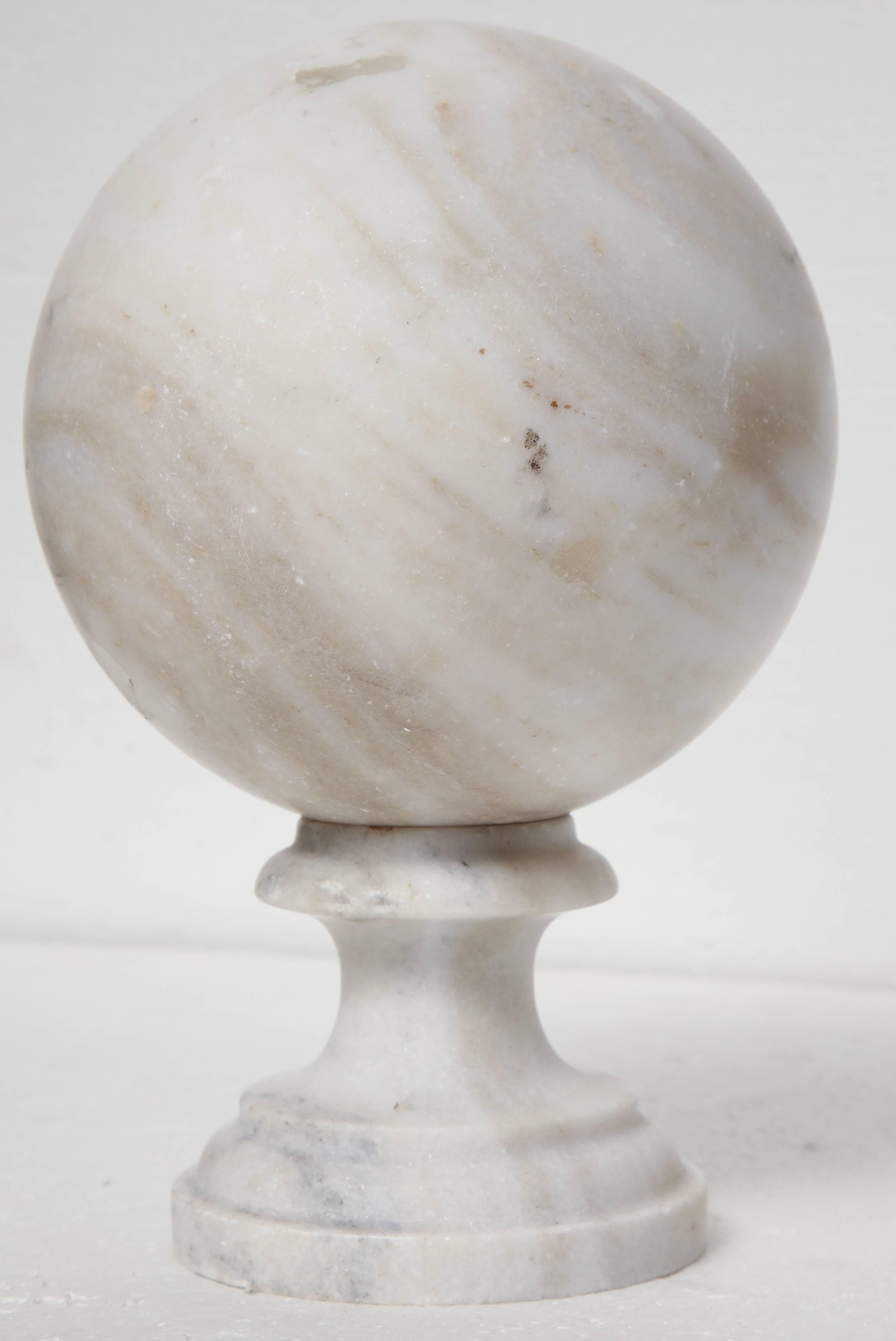 Single Marble Ball on Stand For Sale 1