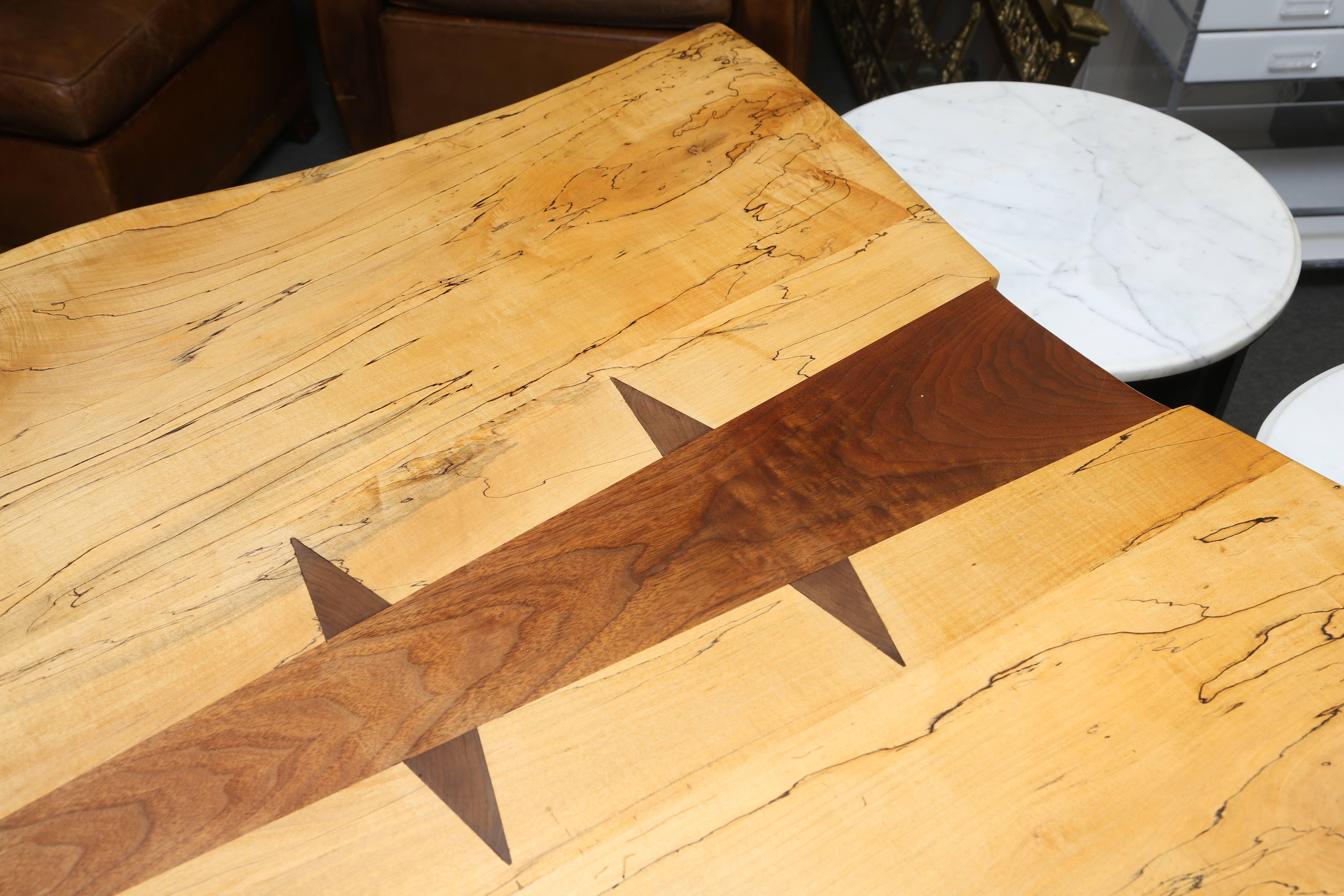Contemporary Large Nakashima Inspired Table by Paul Sarochuck