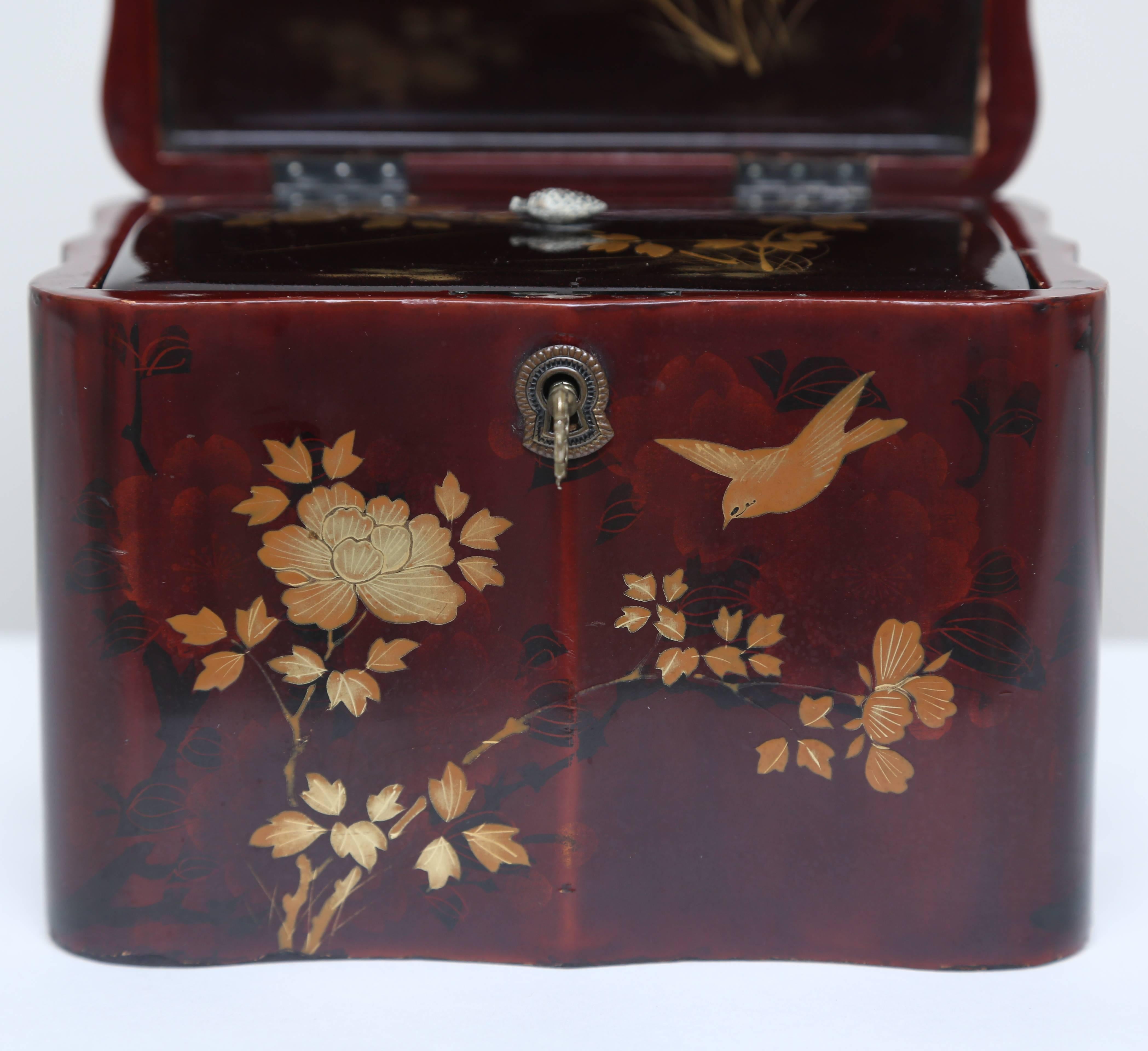 Fine Anglo-Japanese Tea Caddy 1