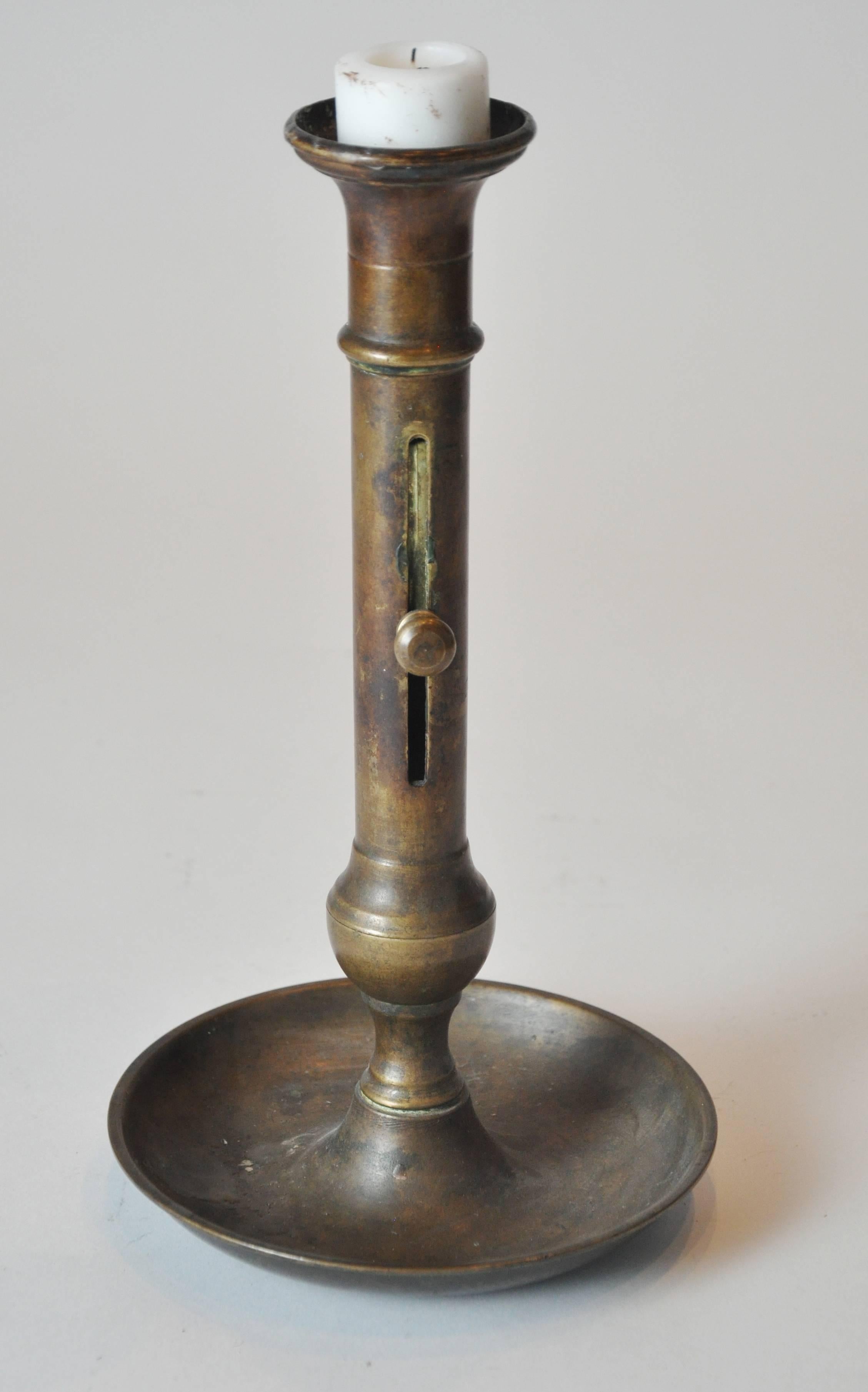 19th Century French Bronze Candle Stick 2