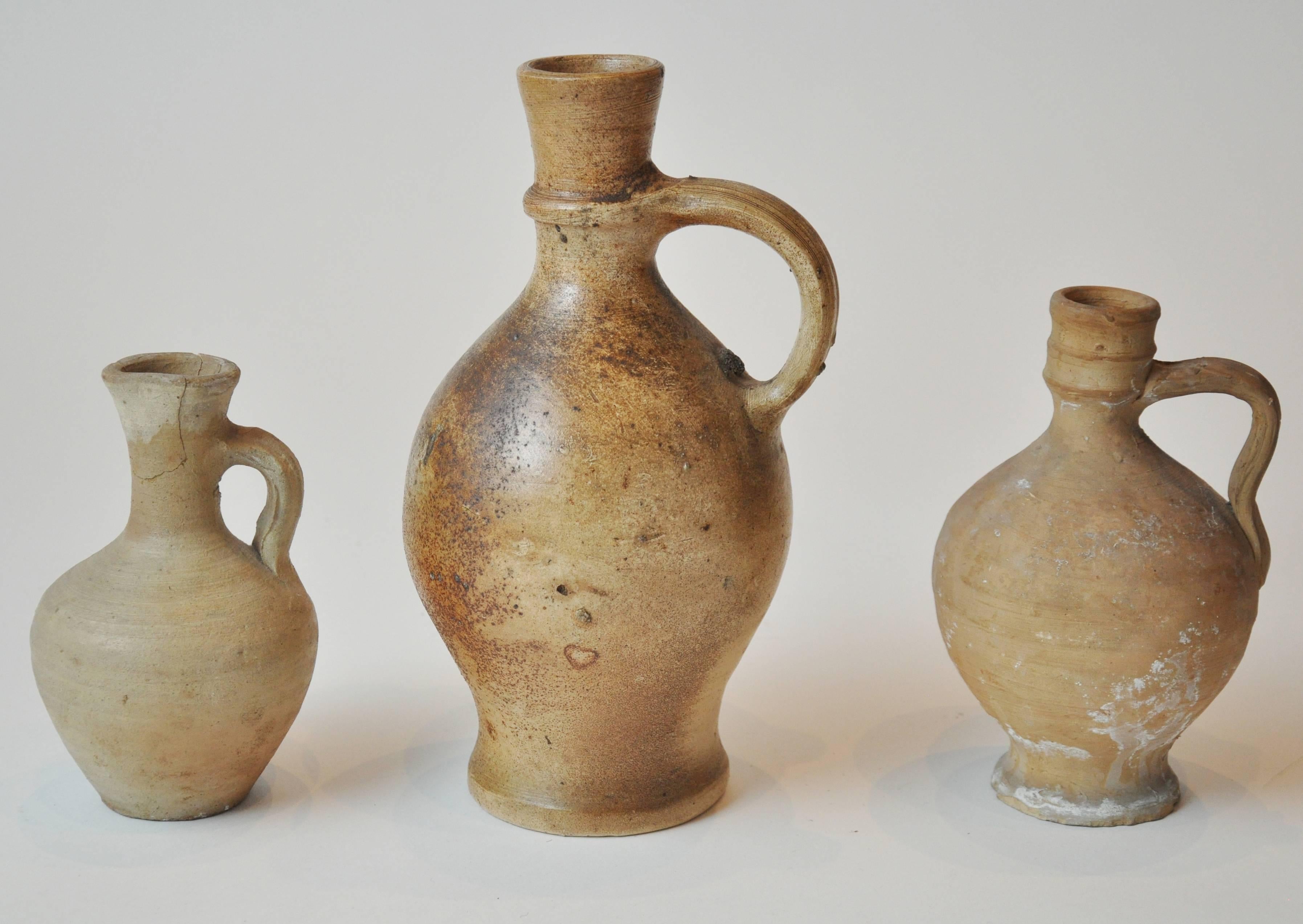 Early 20th Century Clay Pitcher Collection In Good Condition In Chicago, IL