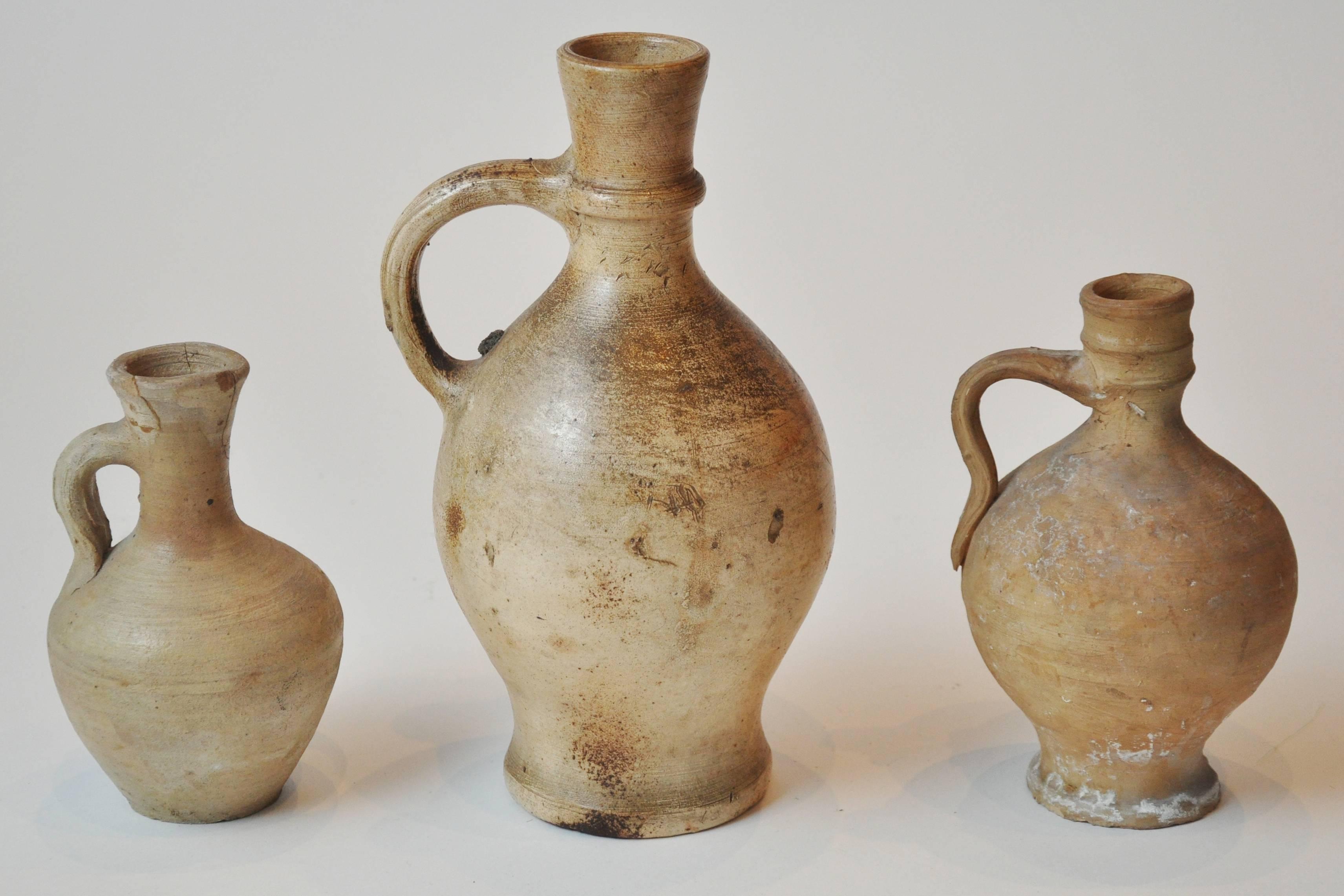 Early 20th Century Clay Pitcher Collection 2