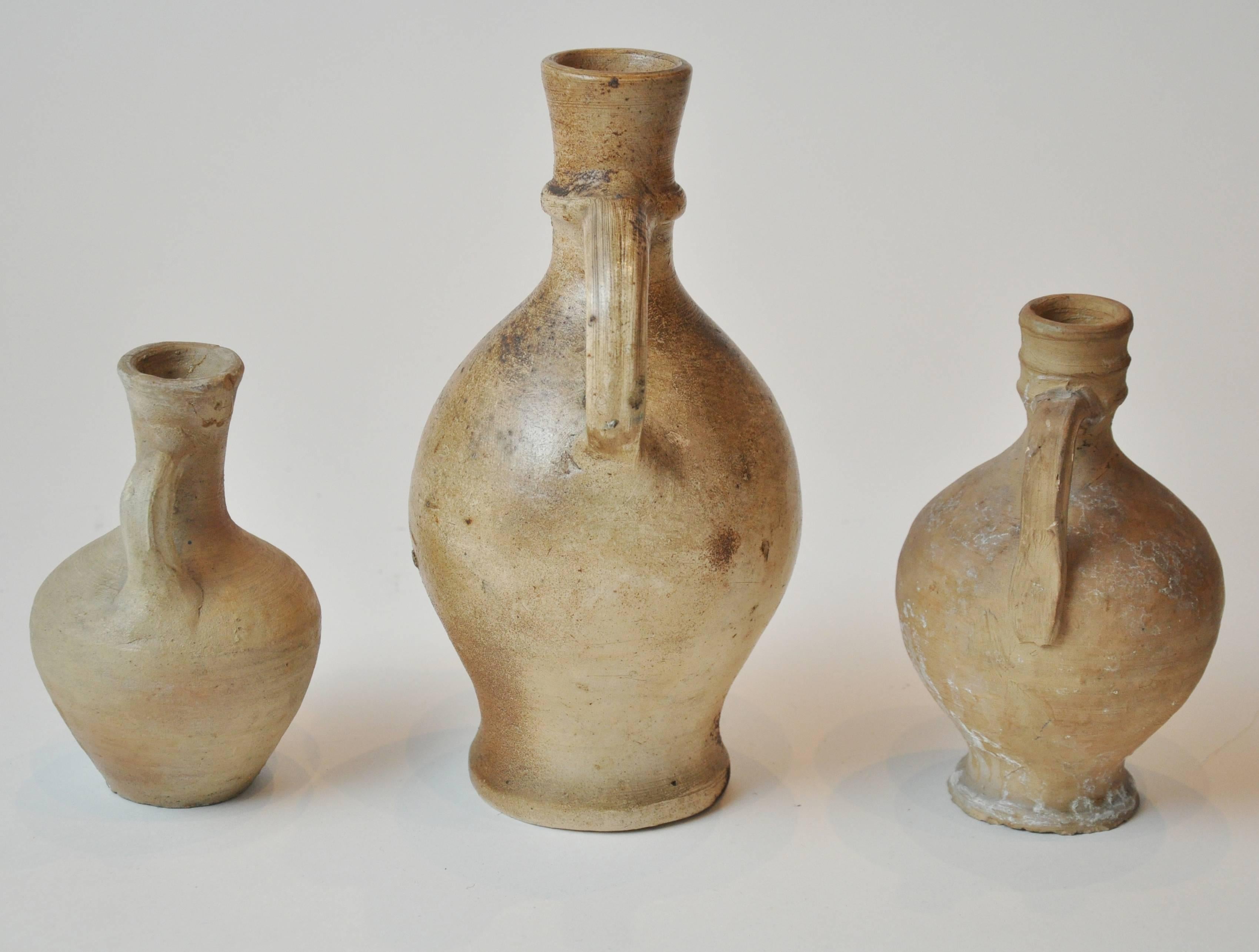 Early 20th Century Clay Pitcher Collection 3