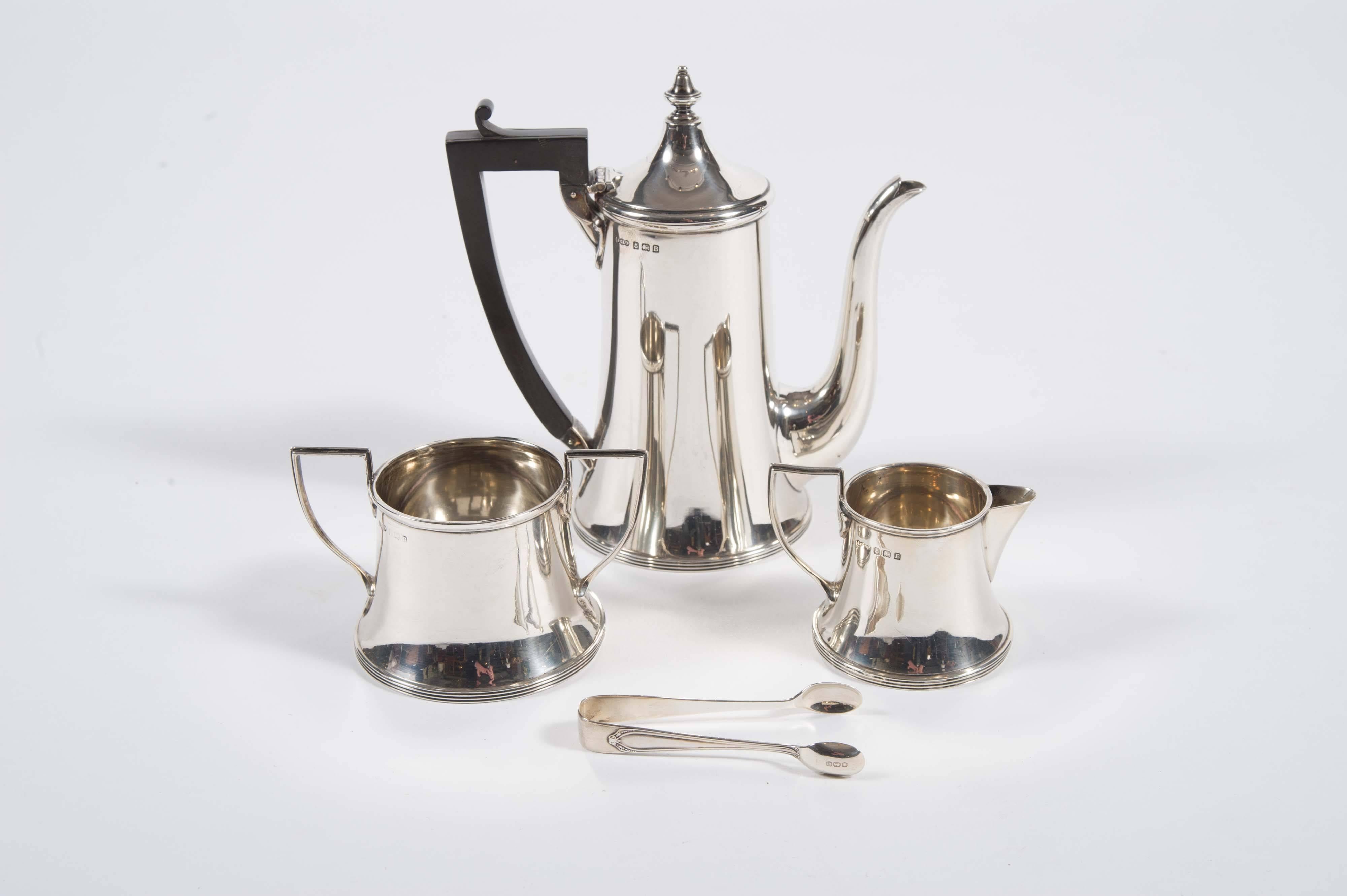 Early 20th Century Silver Three-Piece Coffee Set 3