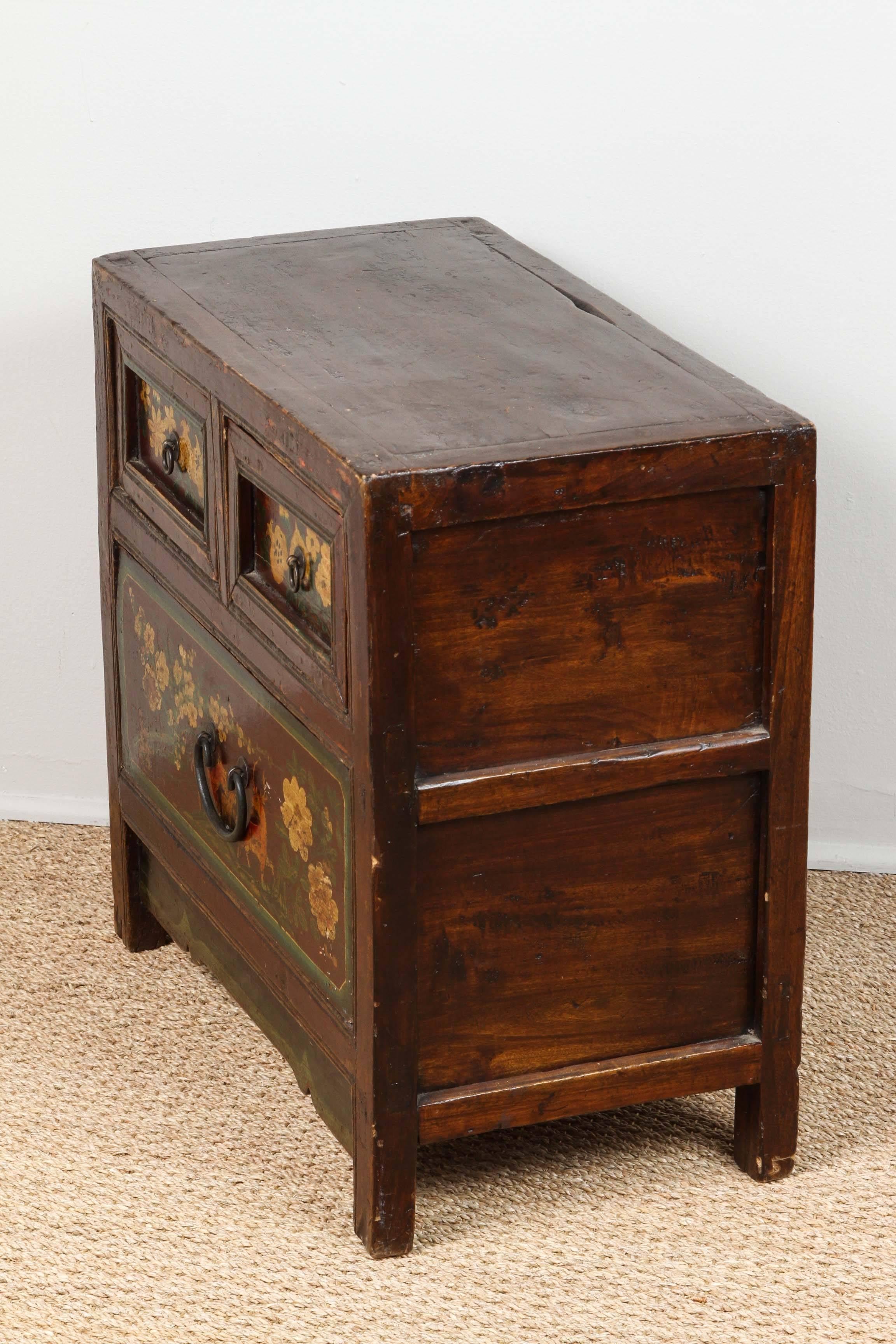 Chinese Painted Chest Drawers For Sale 1