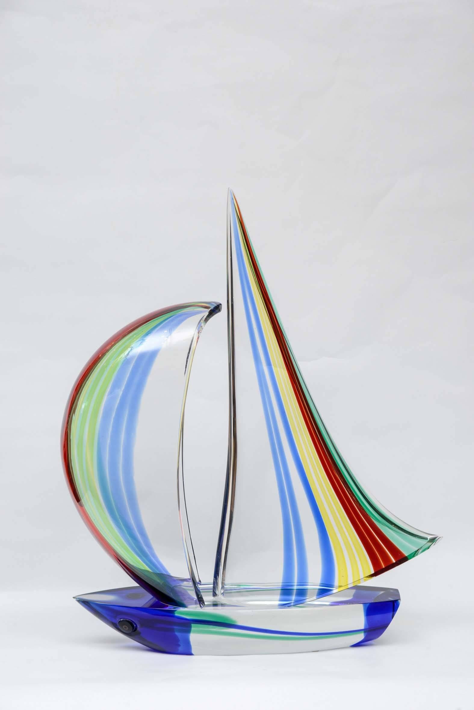 Sculpture Boat in Murano Glass 1