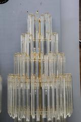 Tall Pair of Murano Glass Wall Sconces