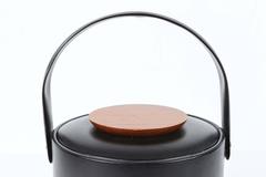 Vintage Georges Briard Black Ice Bucket with Cover