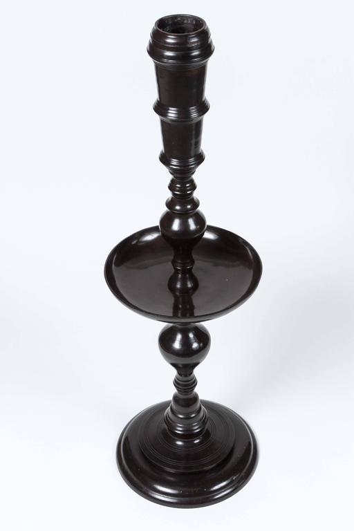 Pair of Vintage Black Metal Moroccan Candle Stands by MaitlandSmith