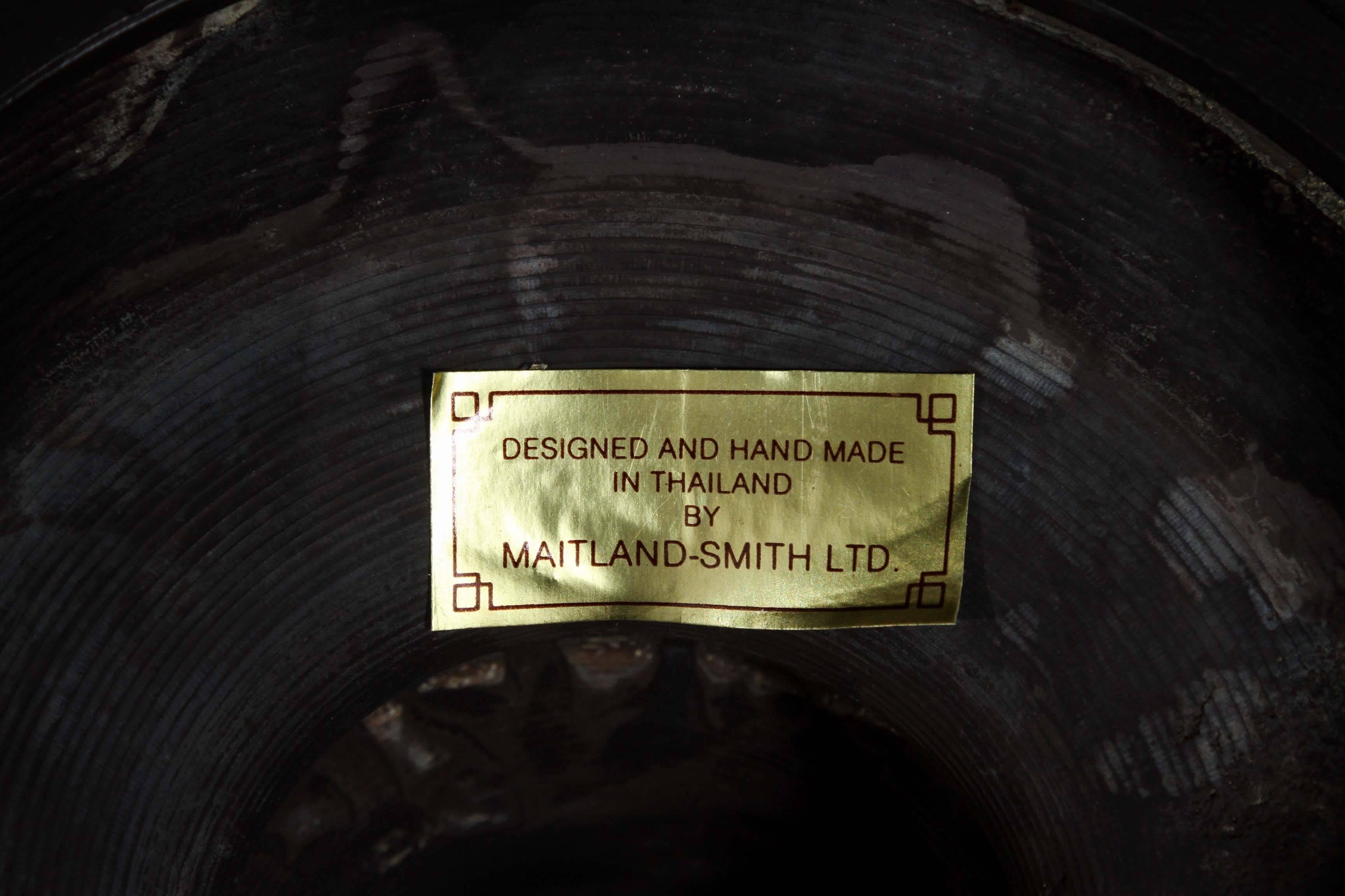 Poli Paire de bougeoirs vintage Maitland-Smith en vente