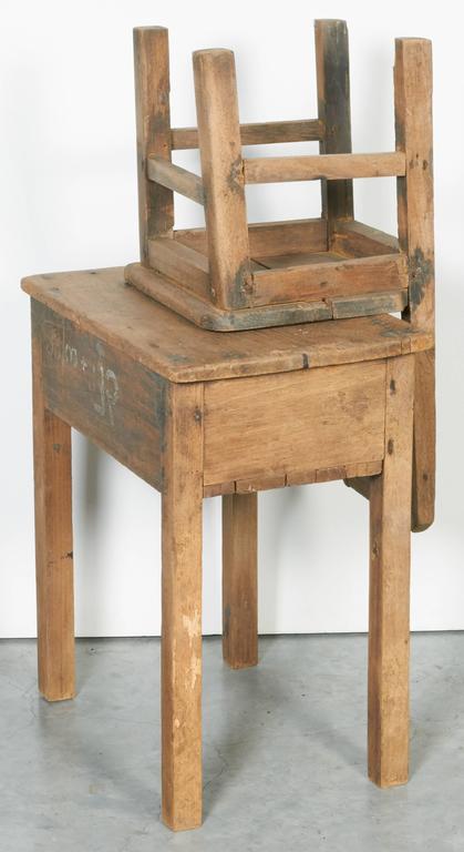 Vintage Child S School Desk And Chair For Sale At 1stdibs