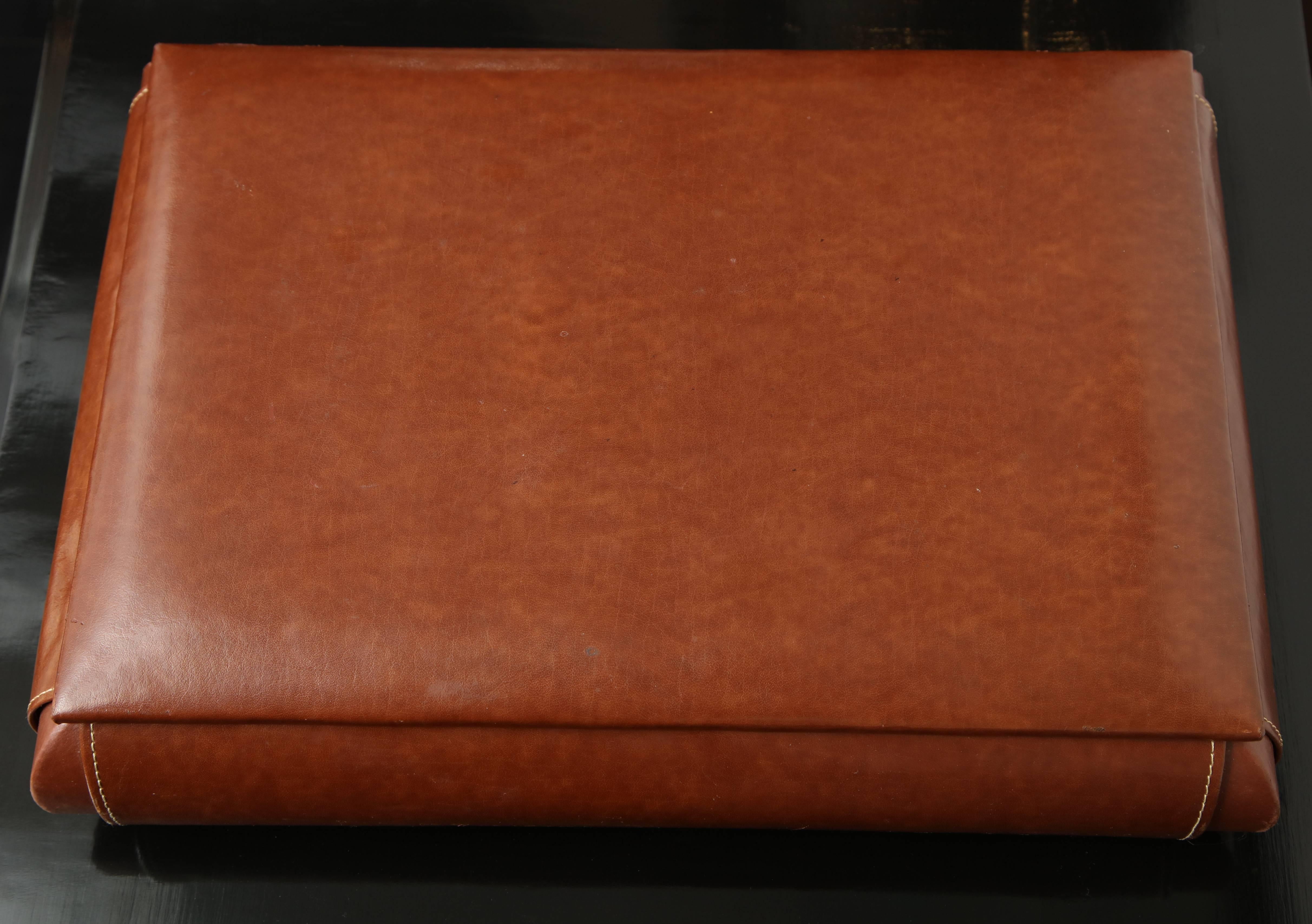 Contemporary Leather Box, Fitted Interior 6