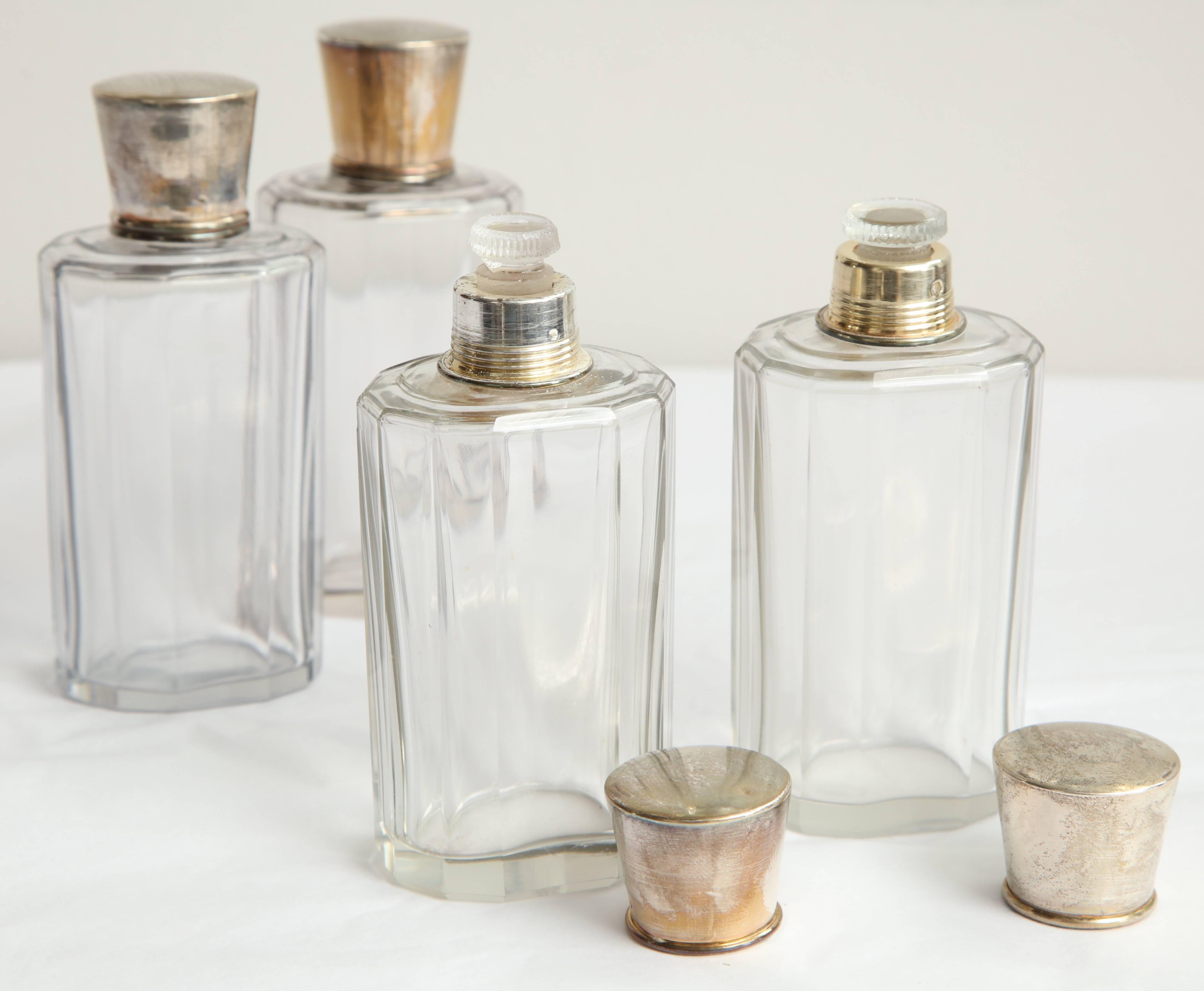 Set of Four Toiletry Bottles For Sale 1