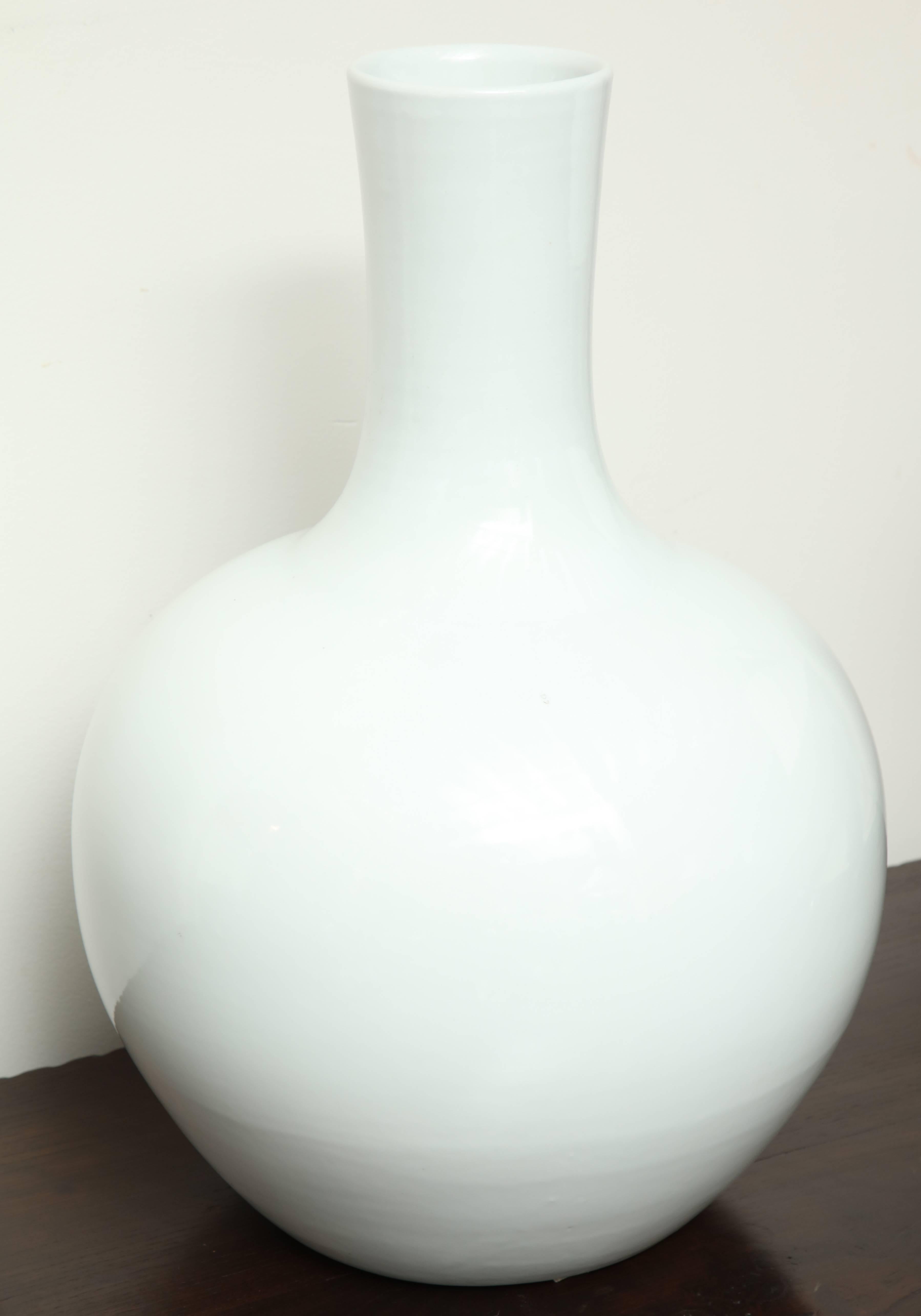 Contemporary White Ceramic Vase 2