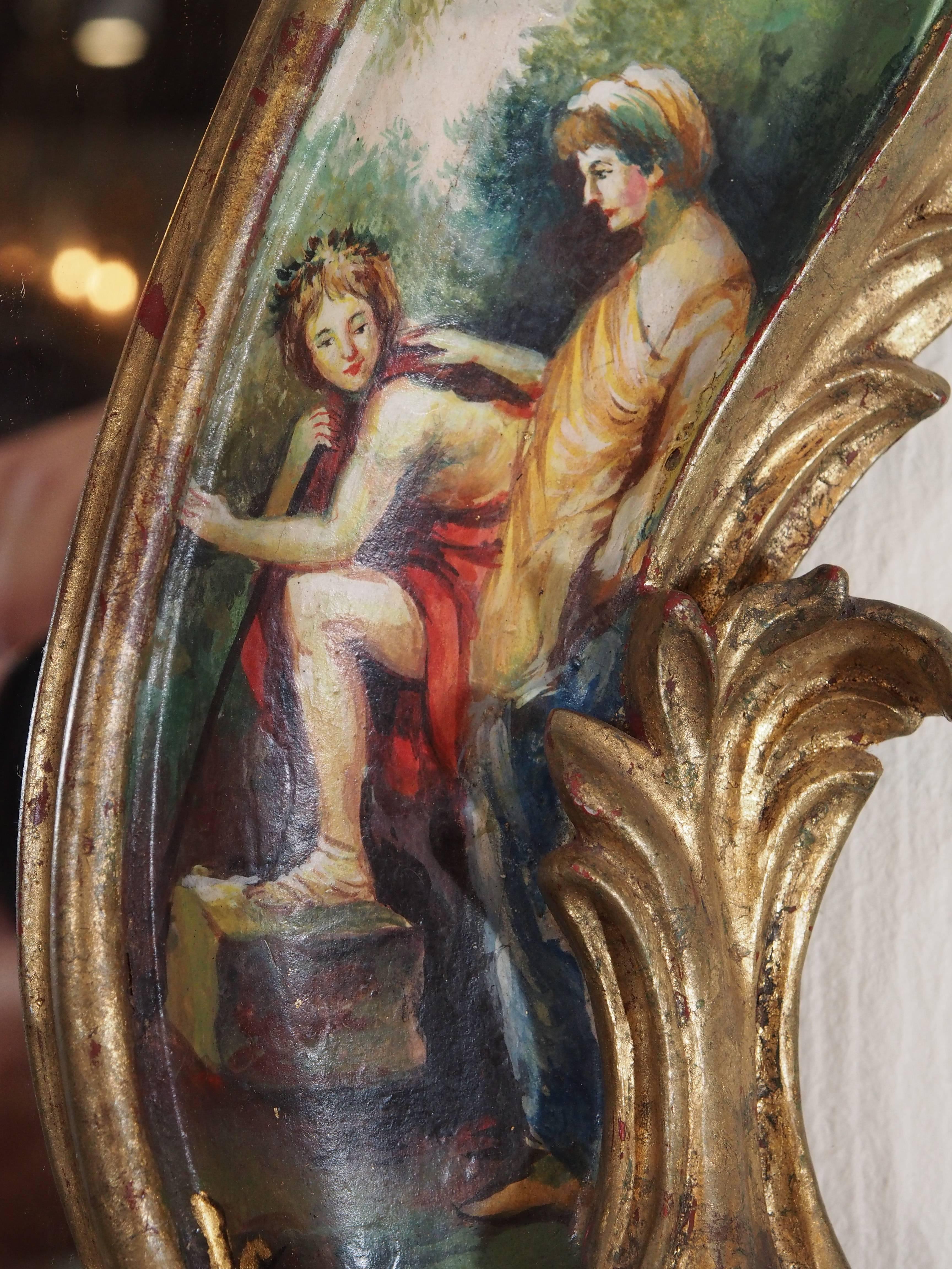 Antique Painted Mirror, Venetian 2