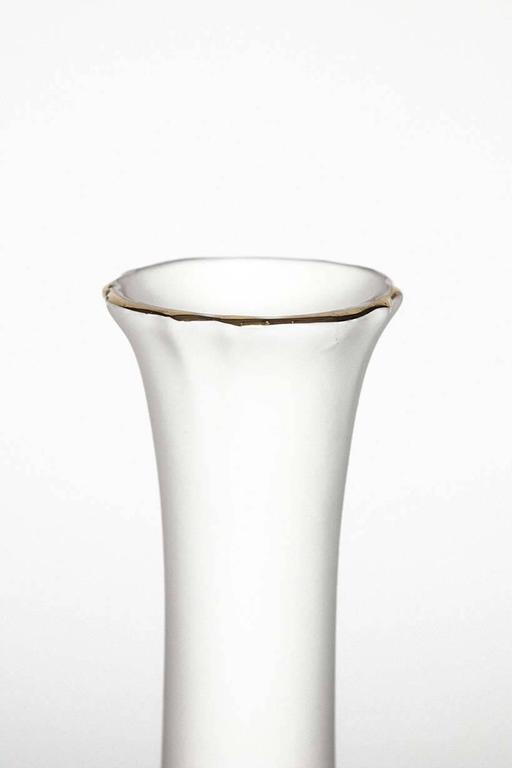 Hand-Crafted Korean Glass with Gold 9, a Sculpture in porcelain and glass by Choi Keeryong For Sale