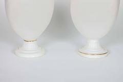 Forget Me Not Footed Vases in Porcelain & gold, Floral Artworks by Amy Hughes
