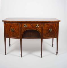 Early 19th Century English Mahogany Bow Fronted Sideboard