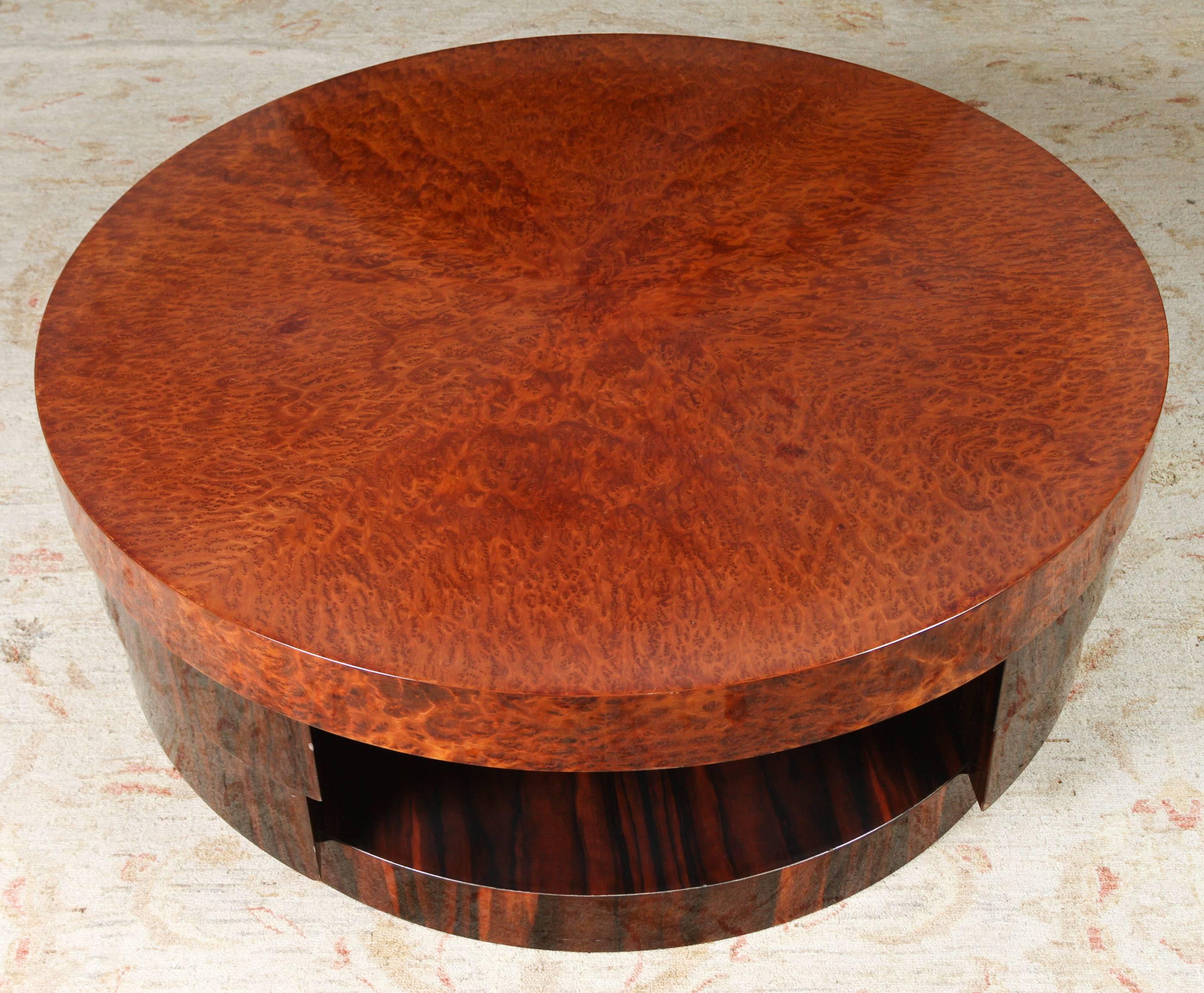 Wood French Modernist Art Deco Coffee Table