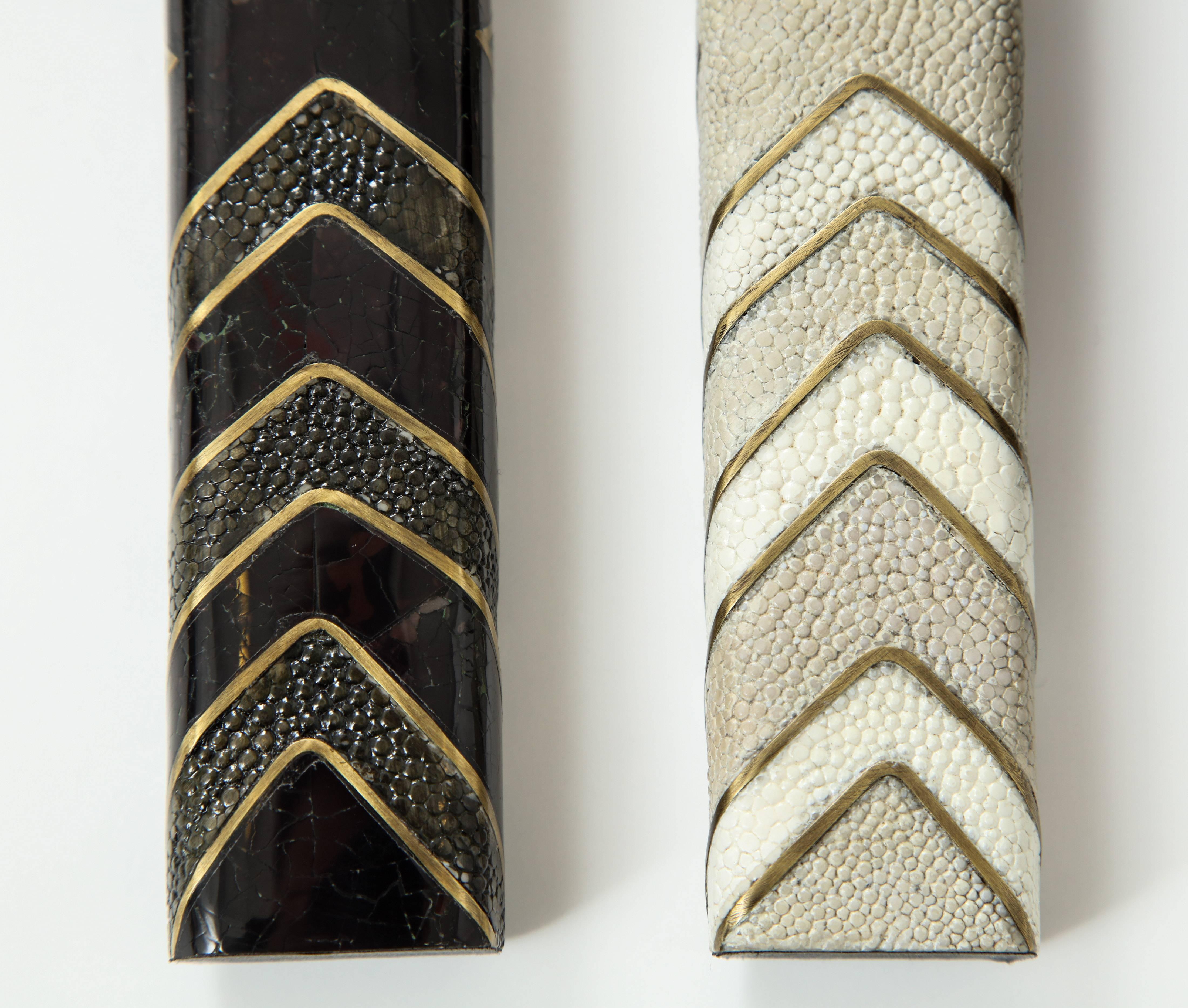 Hand-Crafted Shagreen Lighters
