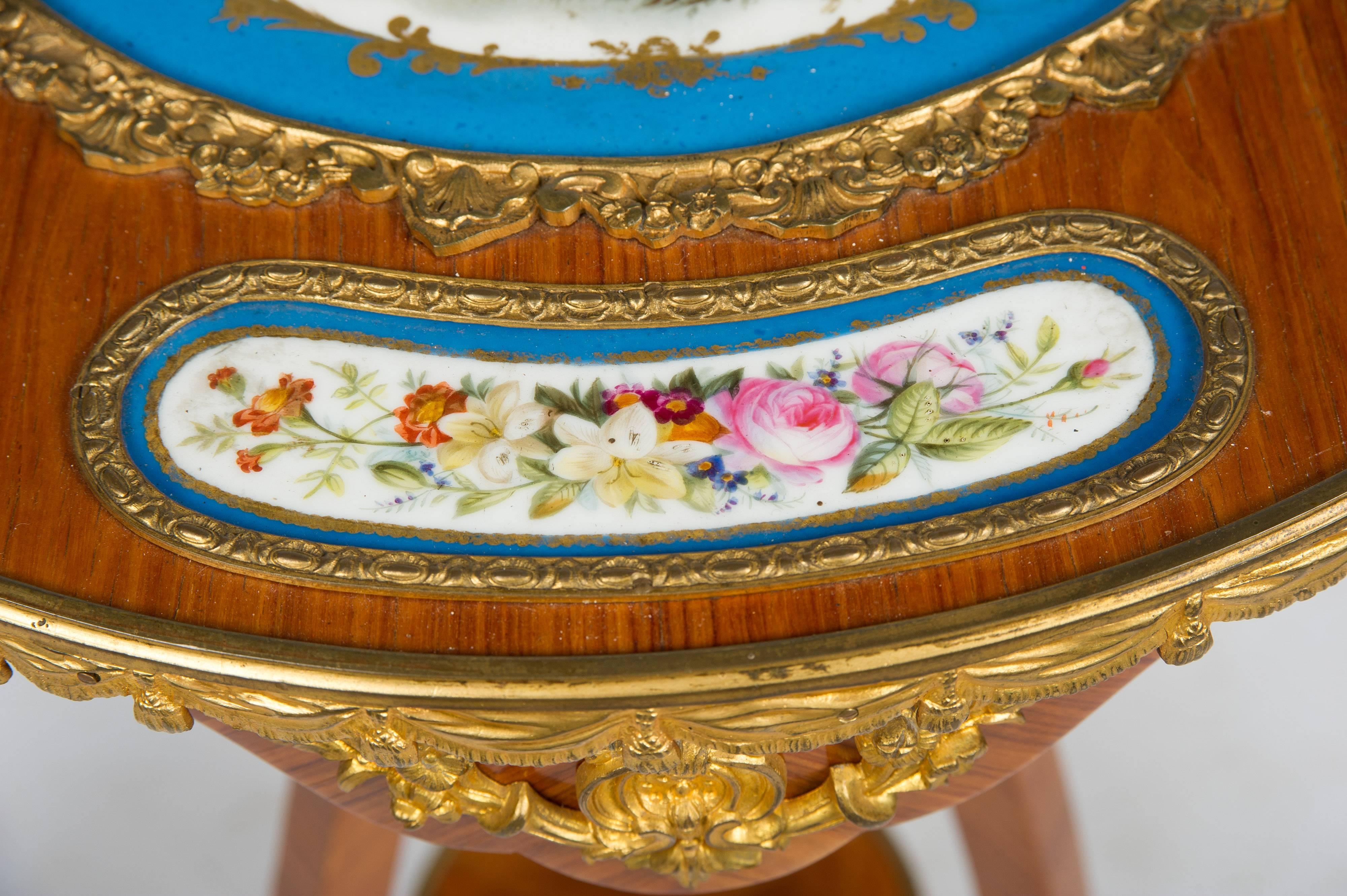 Hand-Painted 19th Century French Occasional Table For Sale