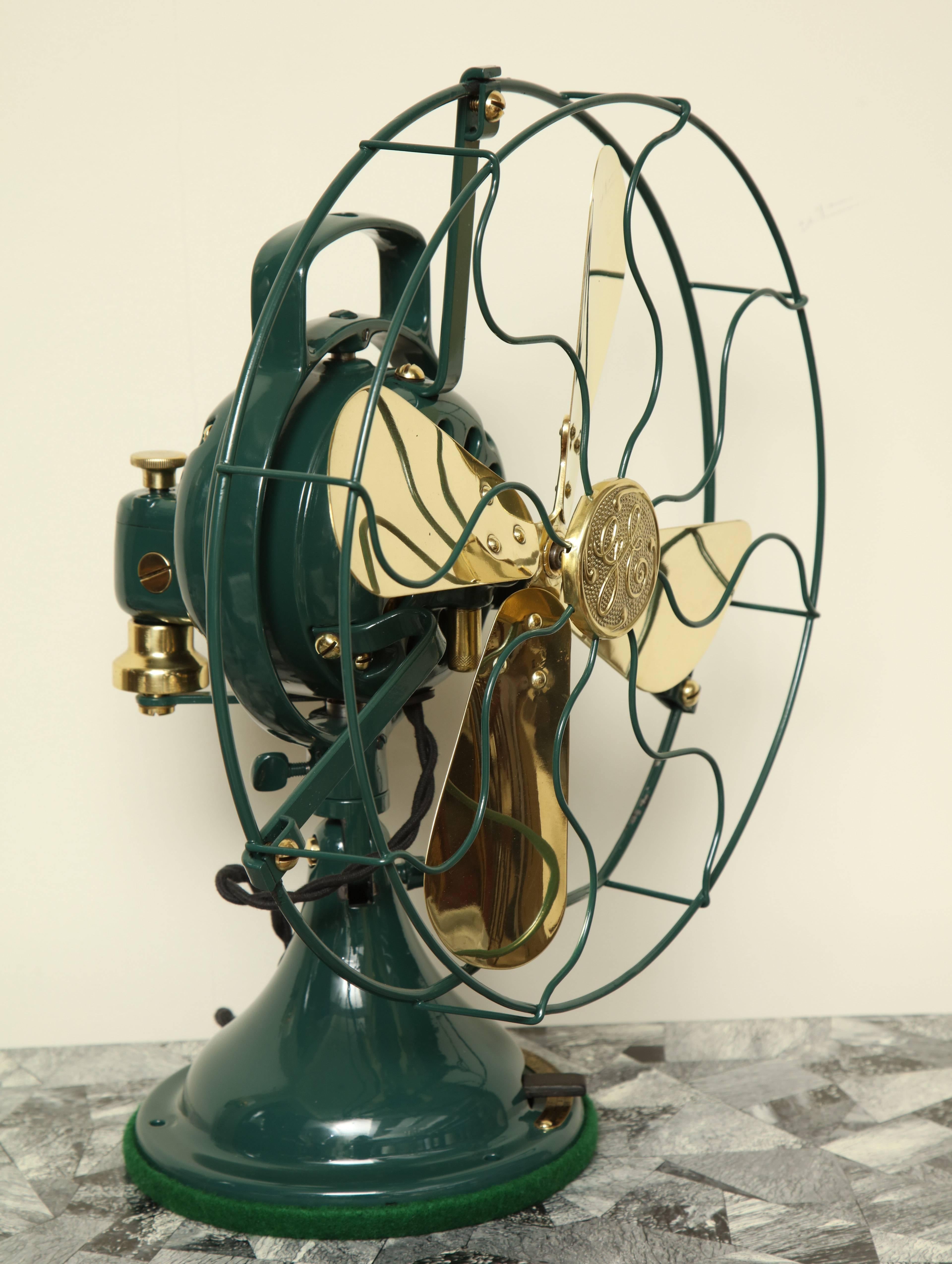 Restored 1920s GE Fan In Excellent Condition In New York, NY