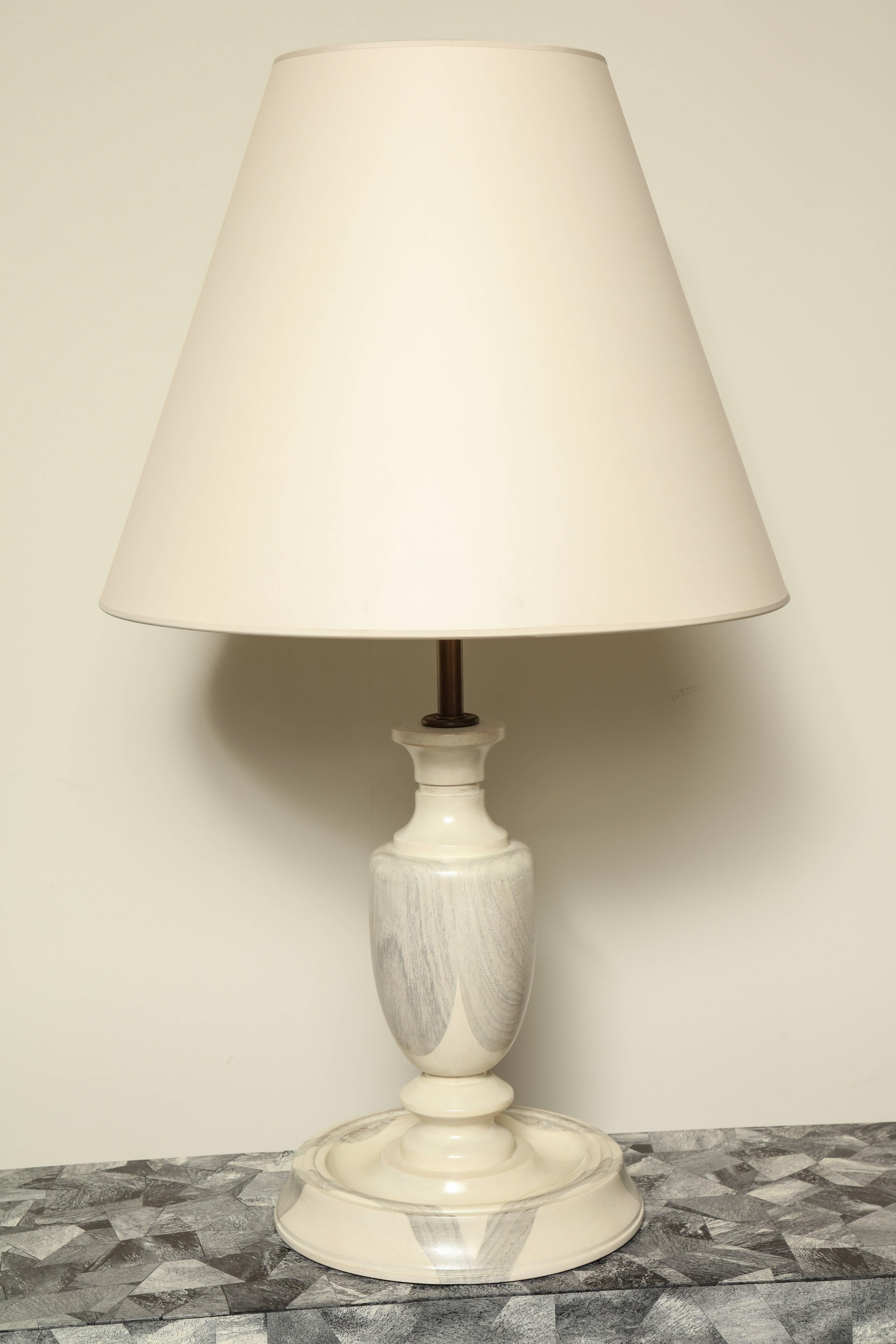 Oak Table Lamp For Sale 1