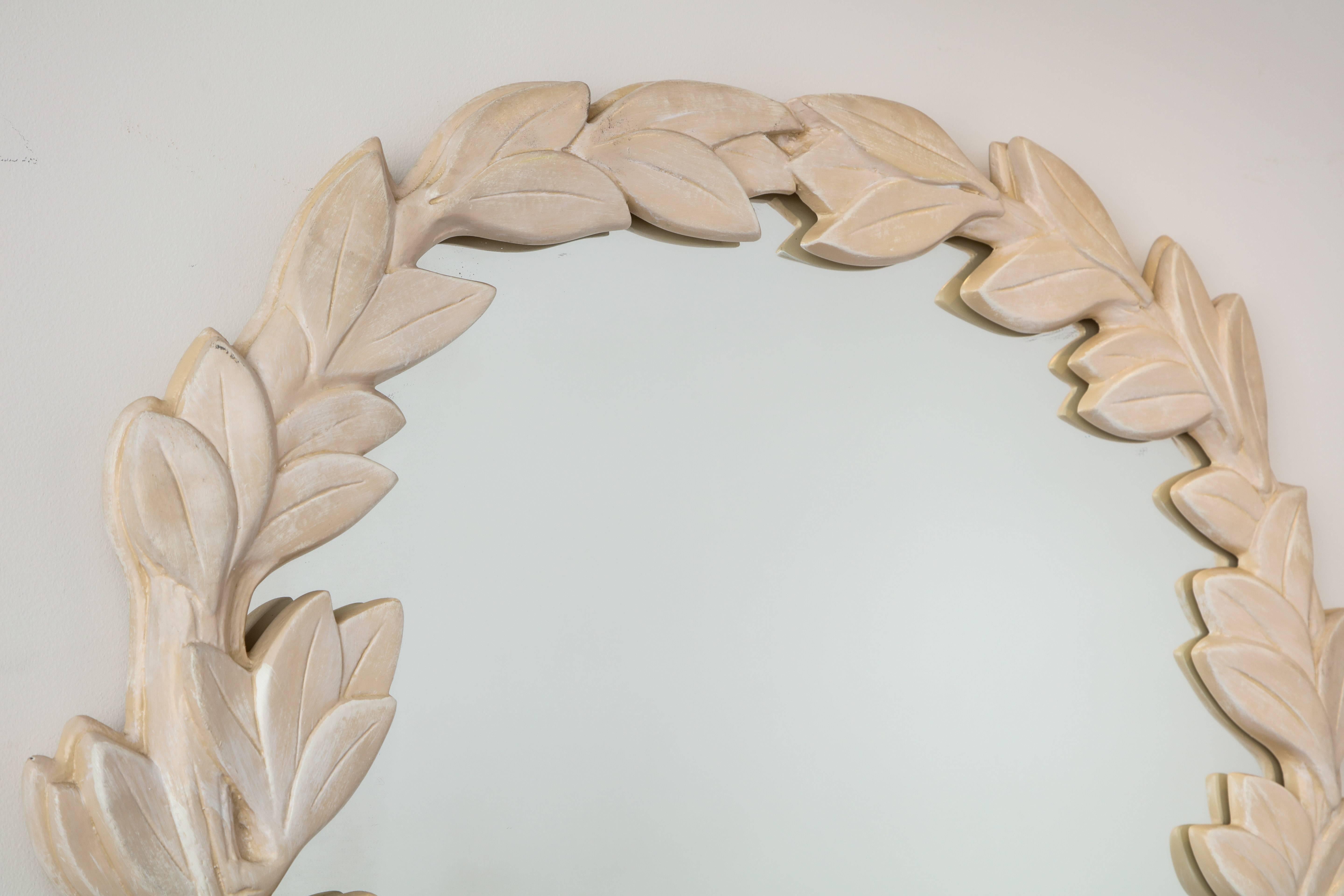 Mid-20th Century Wreath Mirror by Phyllis Morris For Sale