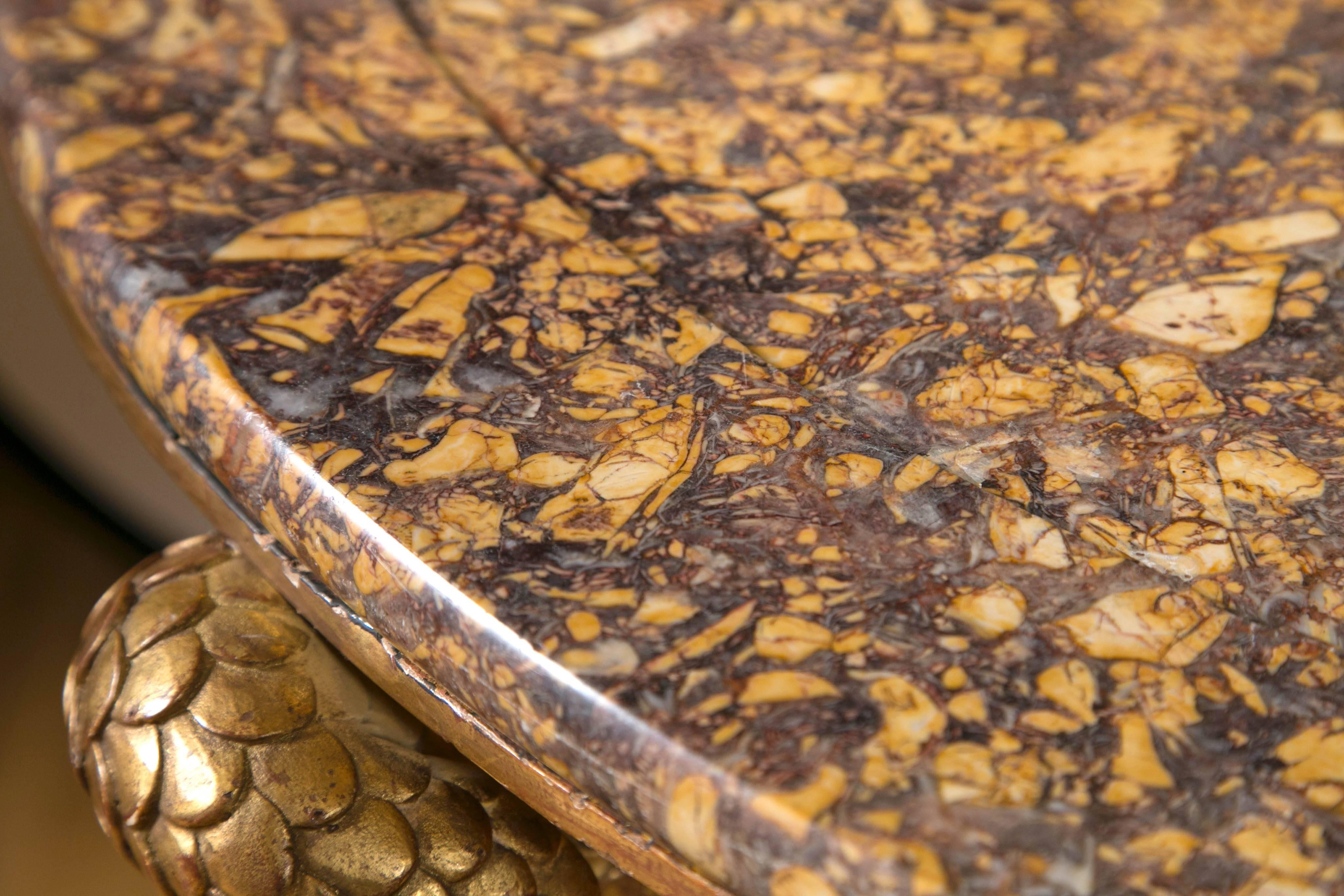 Polished Early 19th Century Italian Giltwood Centre Table