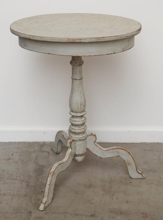 Antique Swedish Painted Oval Side Table 19th Century