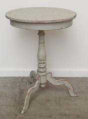 Antique Swedish Painted Oval Side Table 19th Century